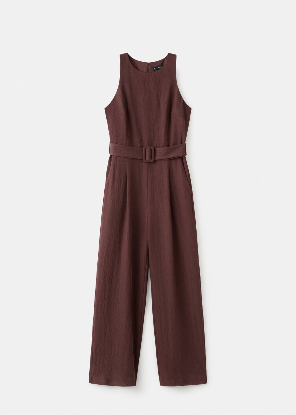 Lyocell jumpsuit with belt - image 5