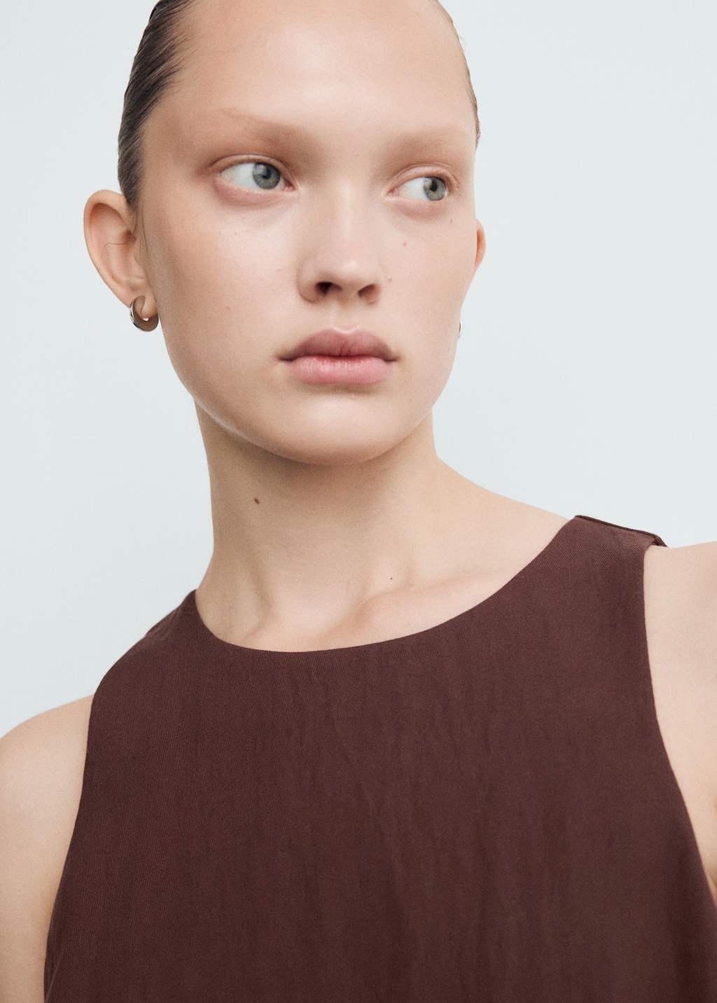 Lyocell jumpsuit with belt - image 4