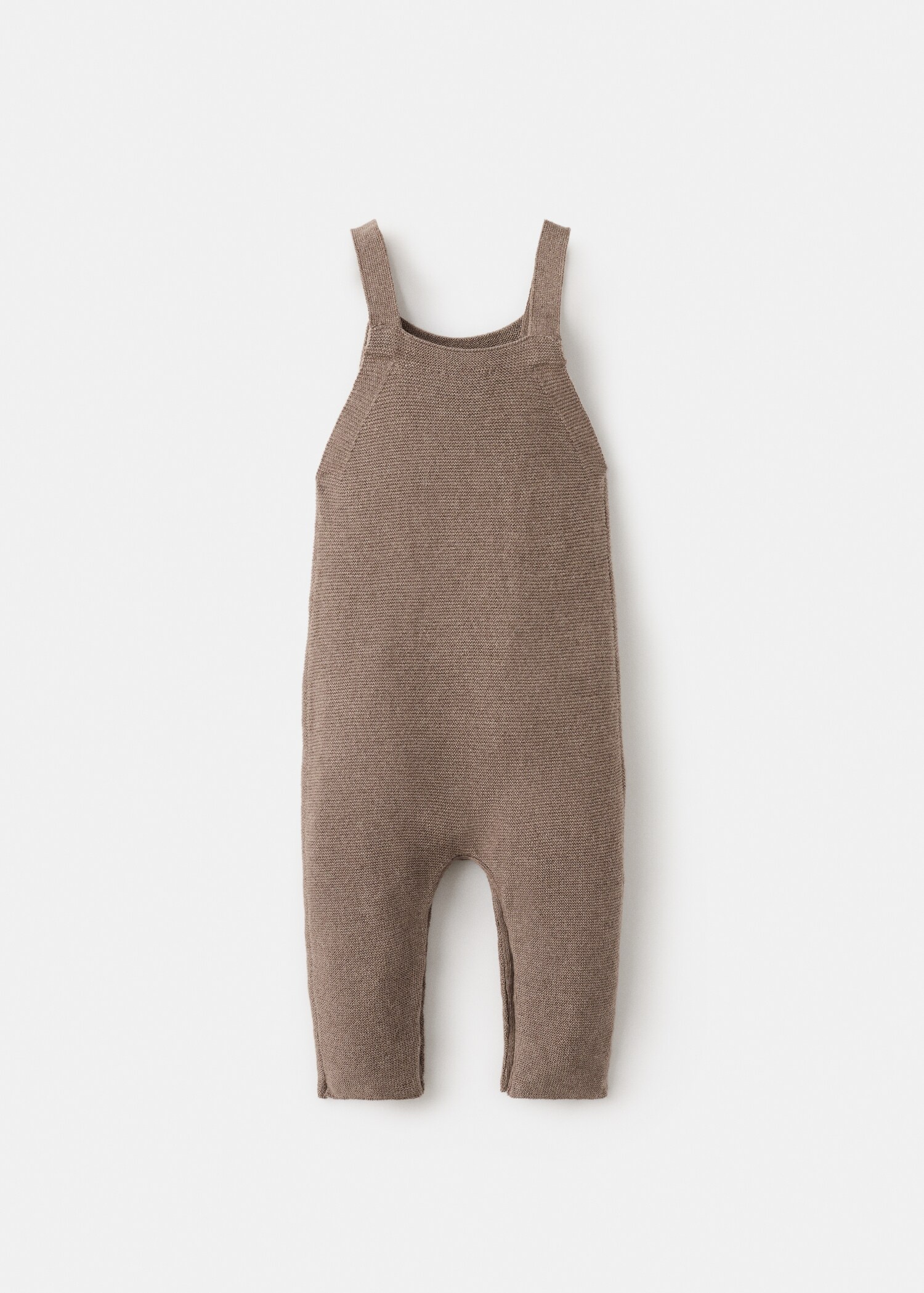 Long knitted dungarees - Reverse of the article
