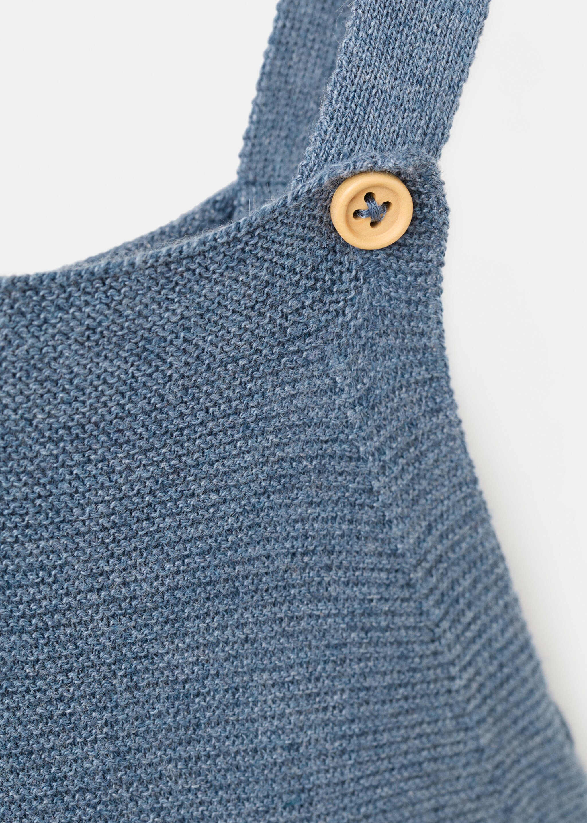 Lange Strick-Latzhose - Detail des Artikels 8, Blau. Ref: 27091235-00.