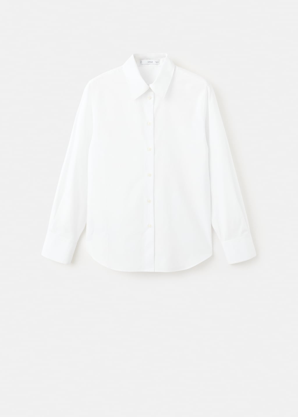 Cotton and lyocell blend straight shirt - image 5