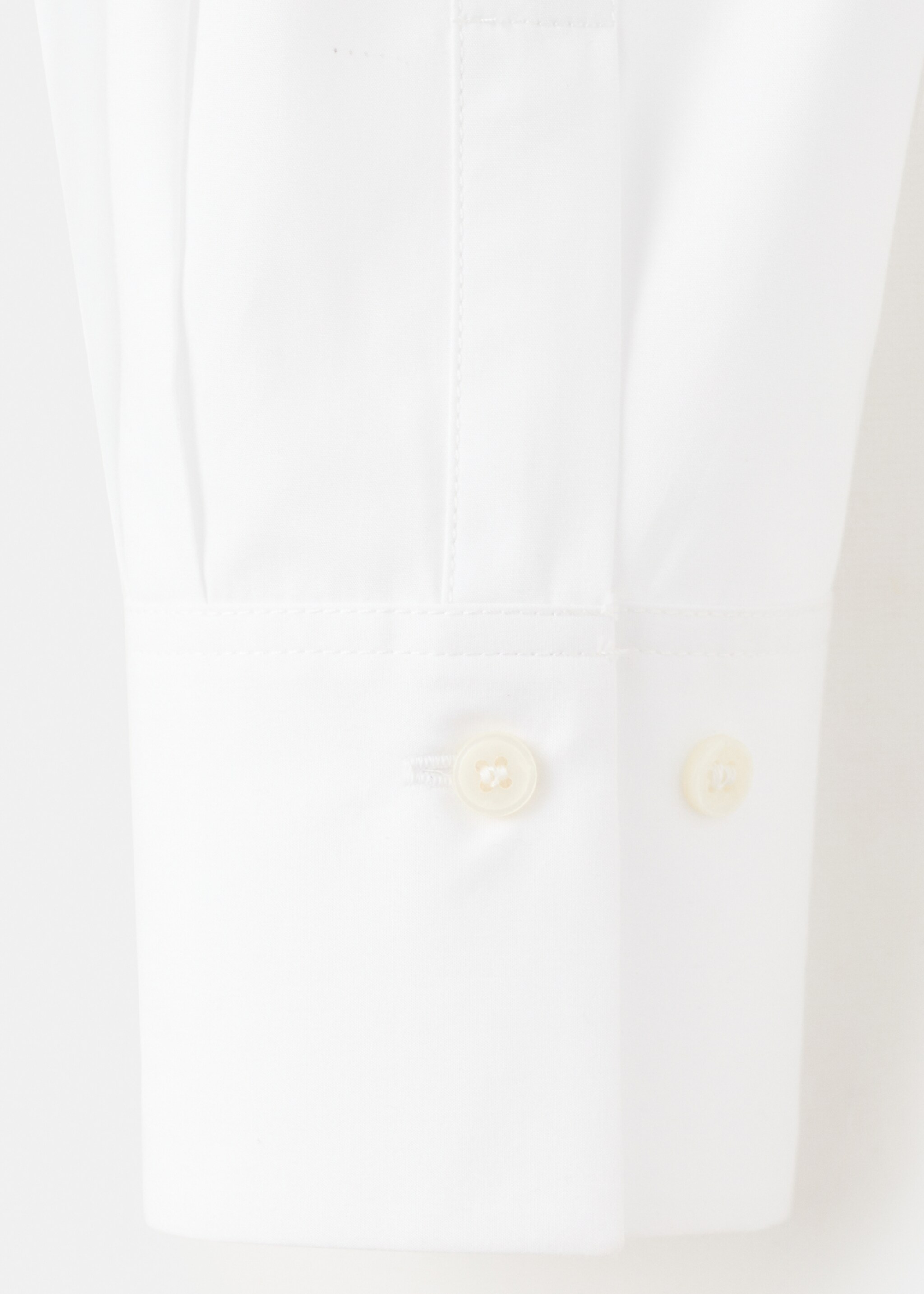 Regular cotton lyocell-blend shirt - Details of the article 0, Off White. Ref: 27091246-00.