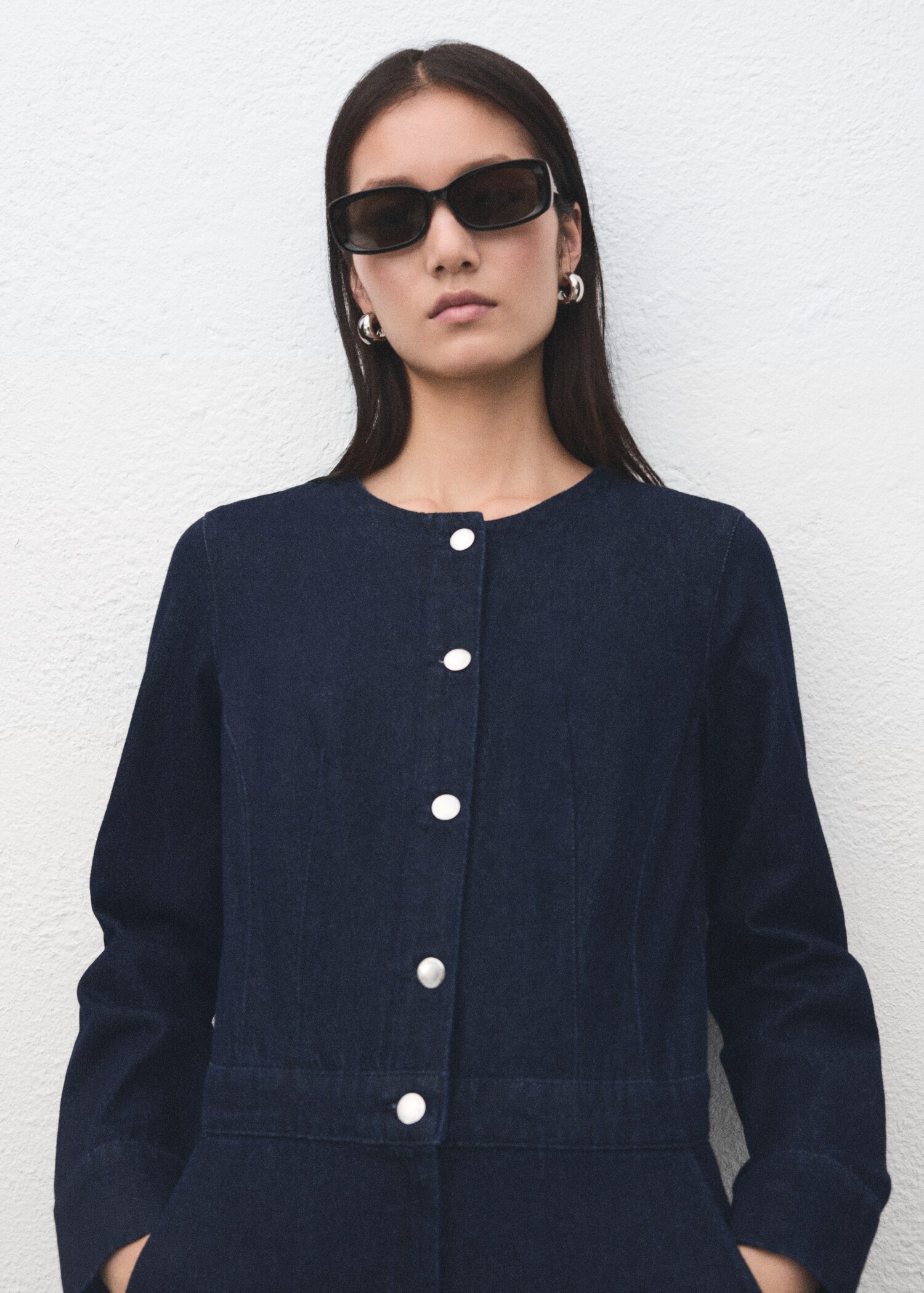 Buttons denim jumpsuit - Medium plane