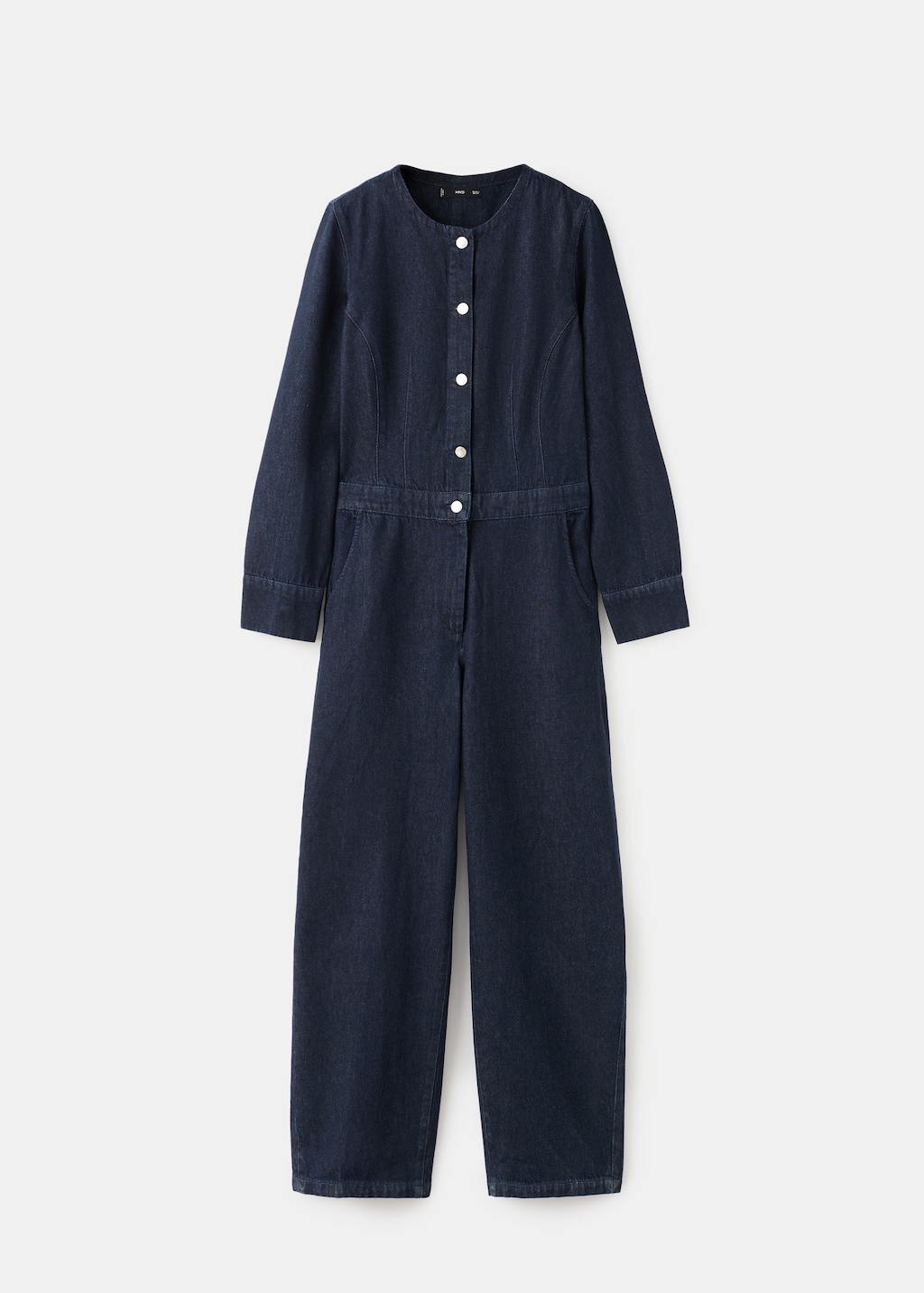 Buttons denim jumpsuit - image 4