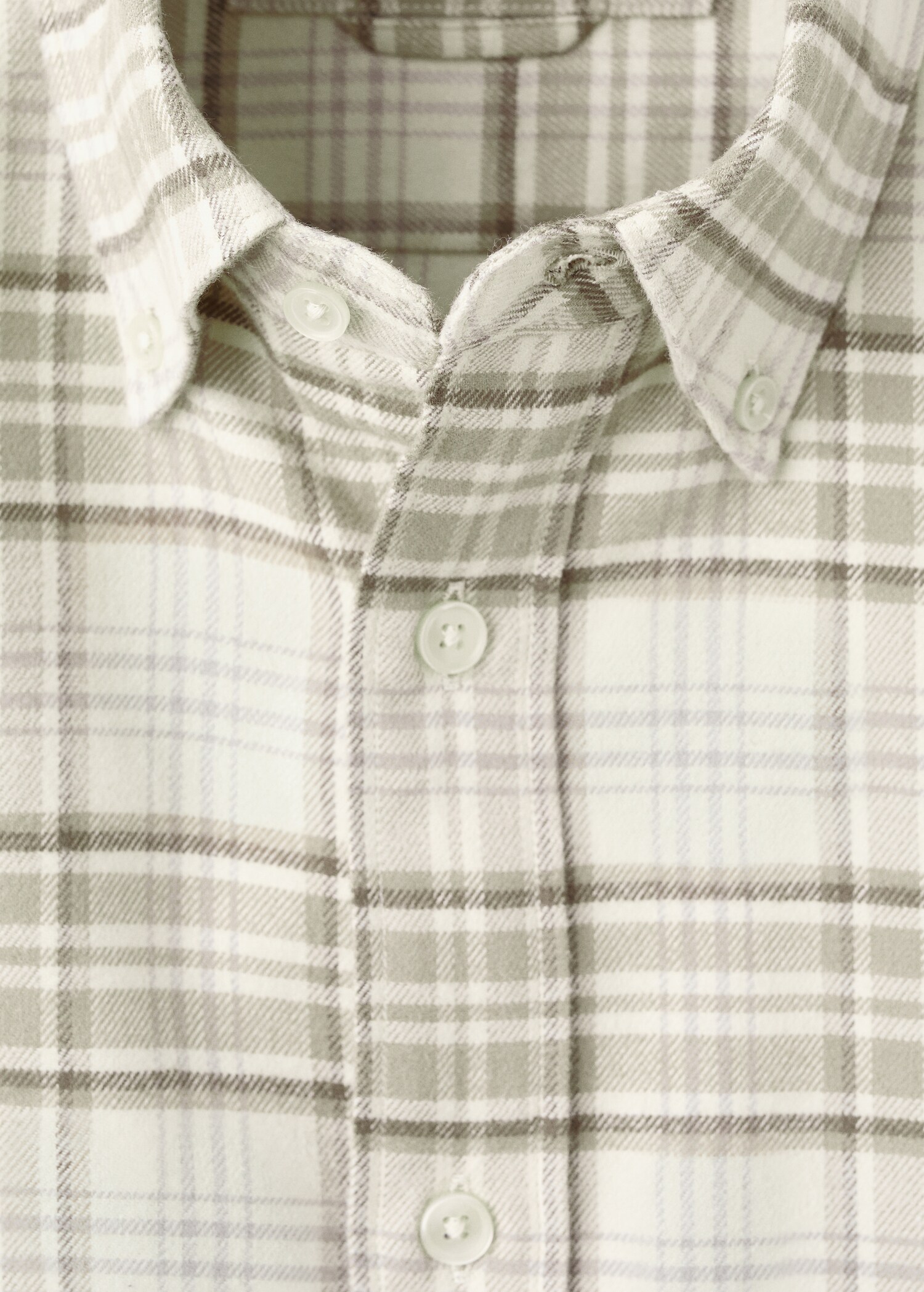 Regular Fit Plaid Flannel Shirt - Details of the article 8