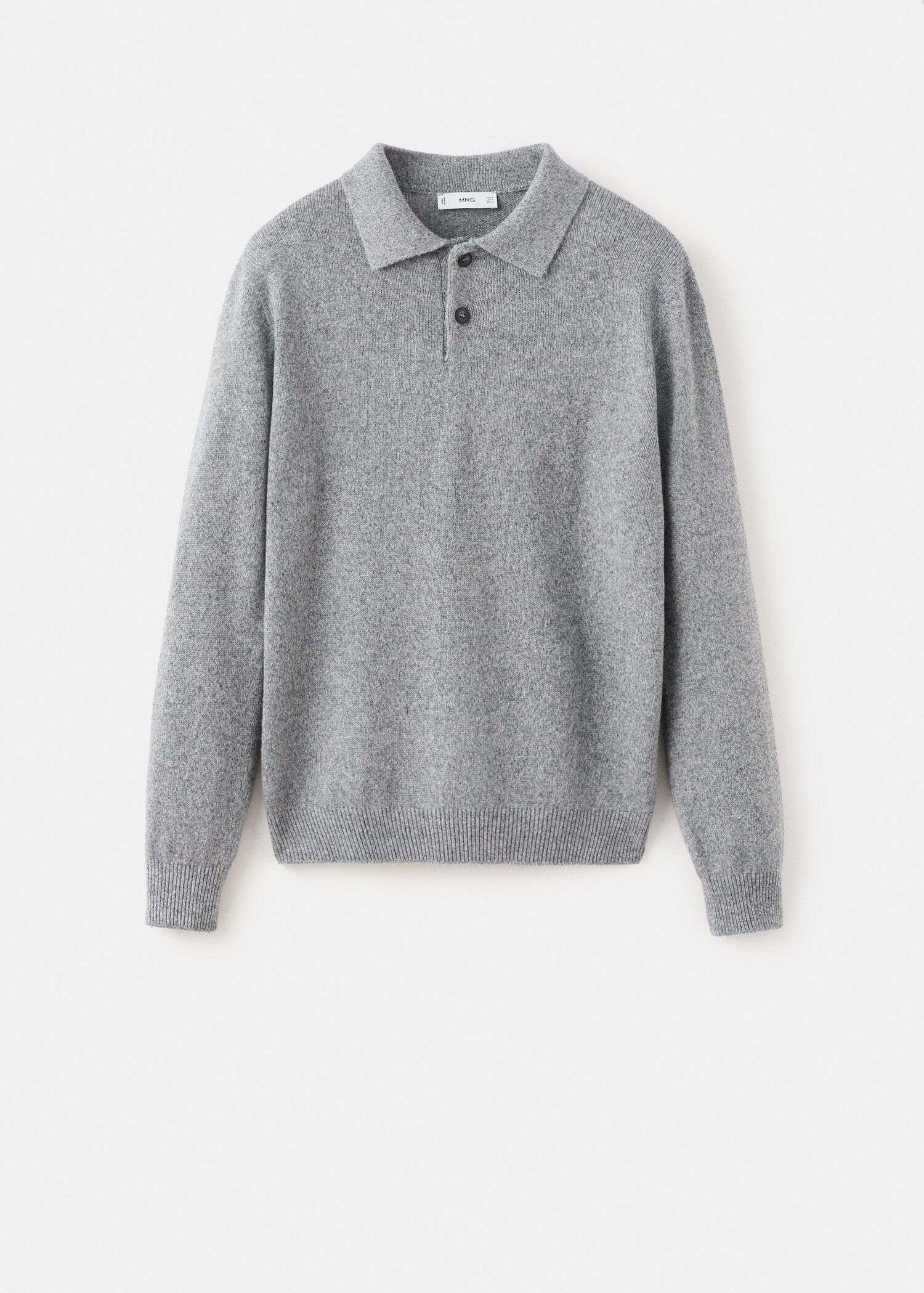 Knitted wool blend polo sweater - Article without model