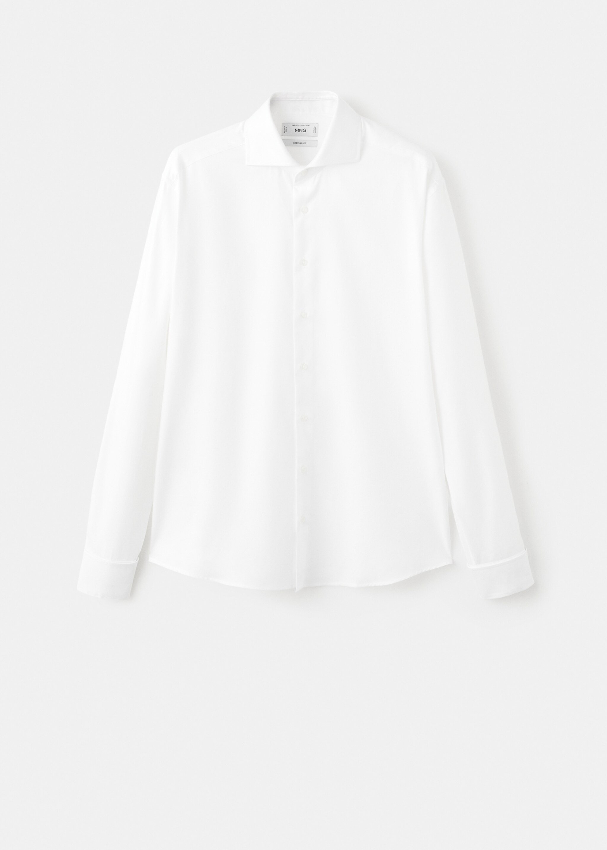 Regular fit cotton suit shirt - Article without model, White. Ref: 27091251-00.