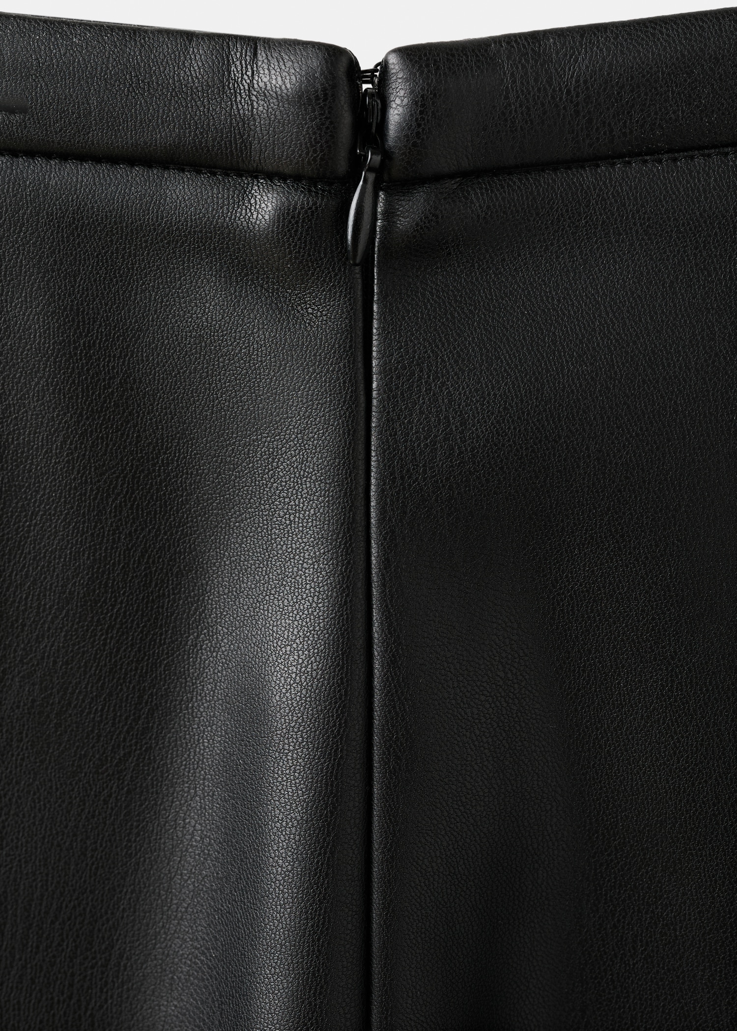 Faux-leather midi-skirt - Details of the article 0