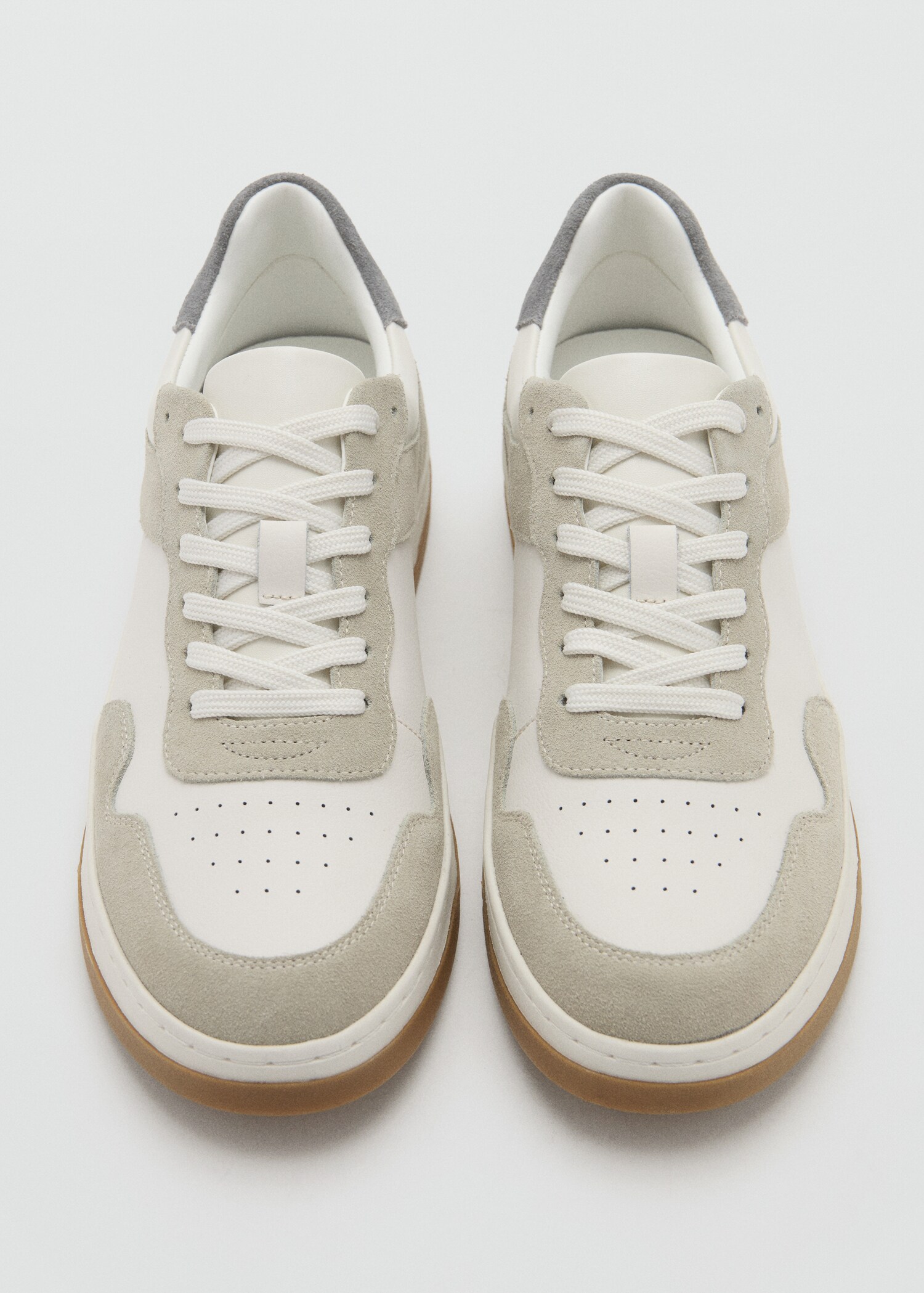 Combined leather trainers - Details of the article 2