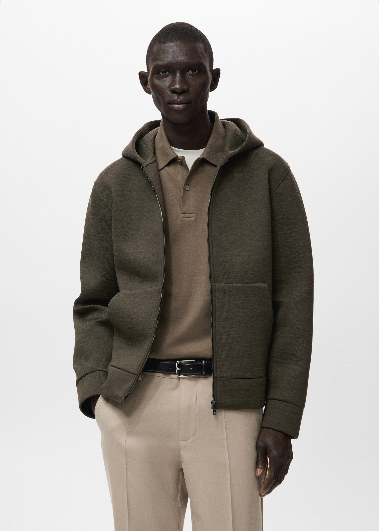 غطاء رأس بسحاب - رؤية وسط