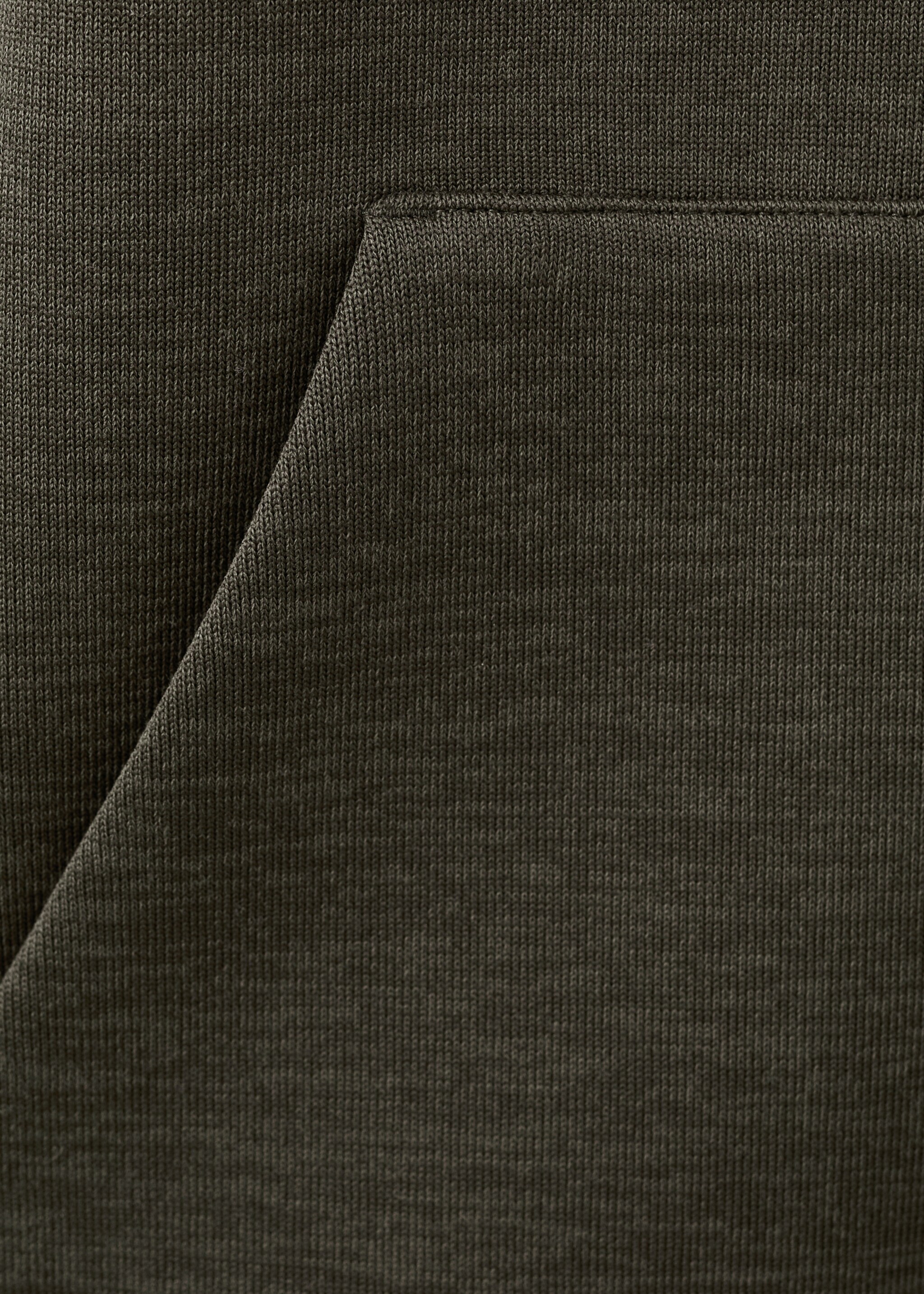 Толстовка на молнии с капюшоном - Деталь изделия 0, Хаки. Ref: 27091257-00.