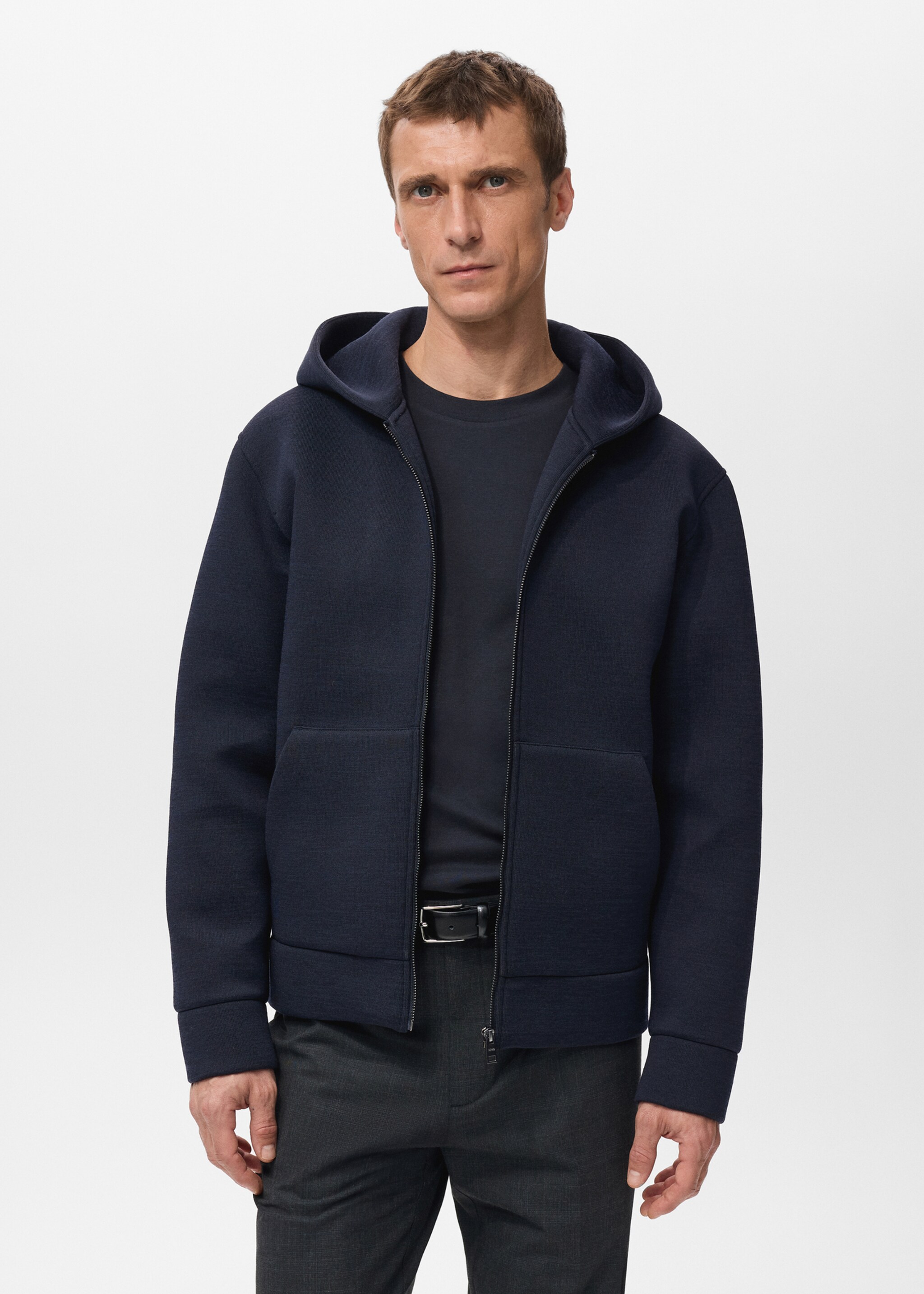 غطاء رأس بسحاب - رؤية وسط, أزرق غامق. Ref: 27091257-00.