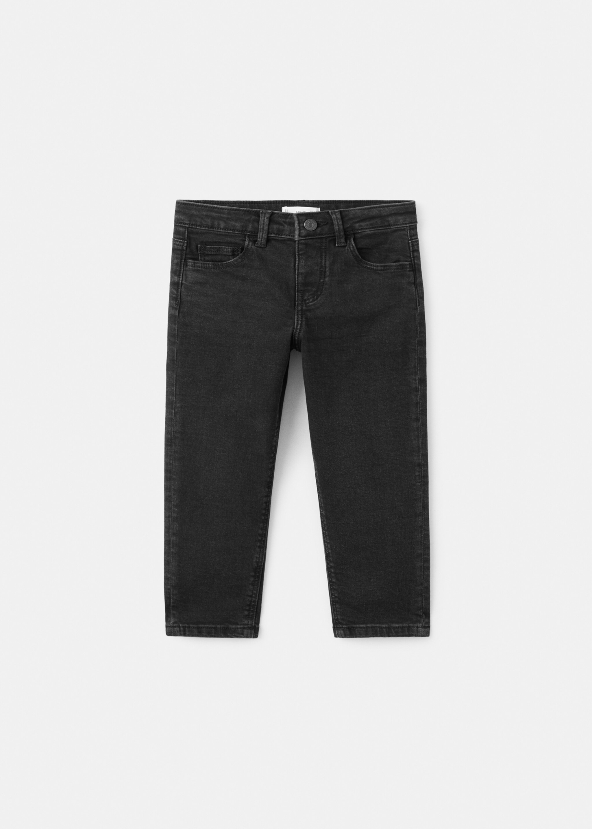 Slim-fit jeans - Article without model, Black denim. Ref: 27091258-00.