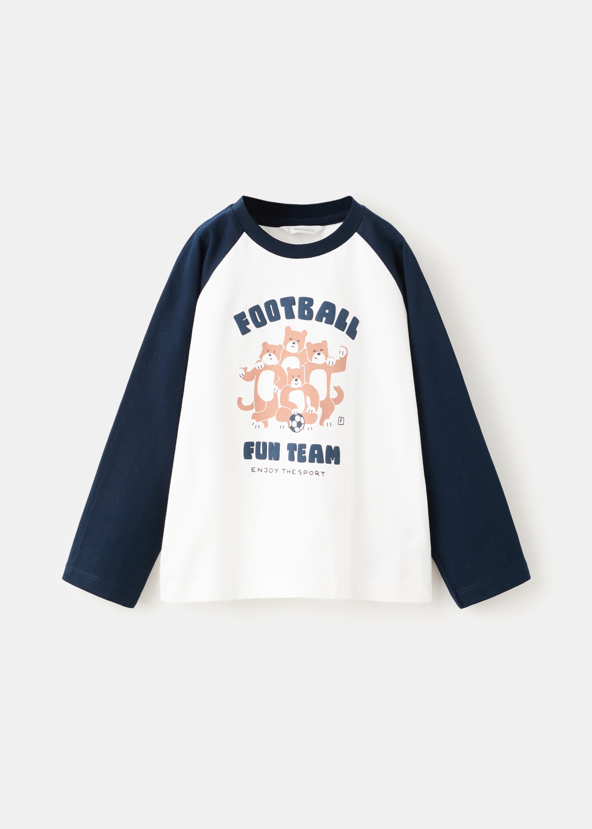 Katoenen T-shirt met print - Artikel zonder model, Marineblauw. Ref: 27091260-00.