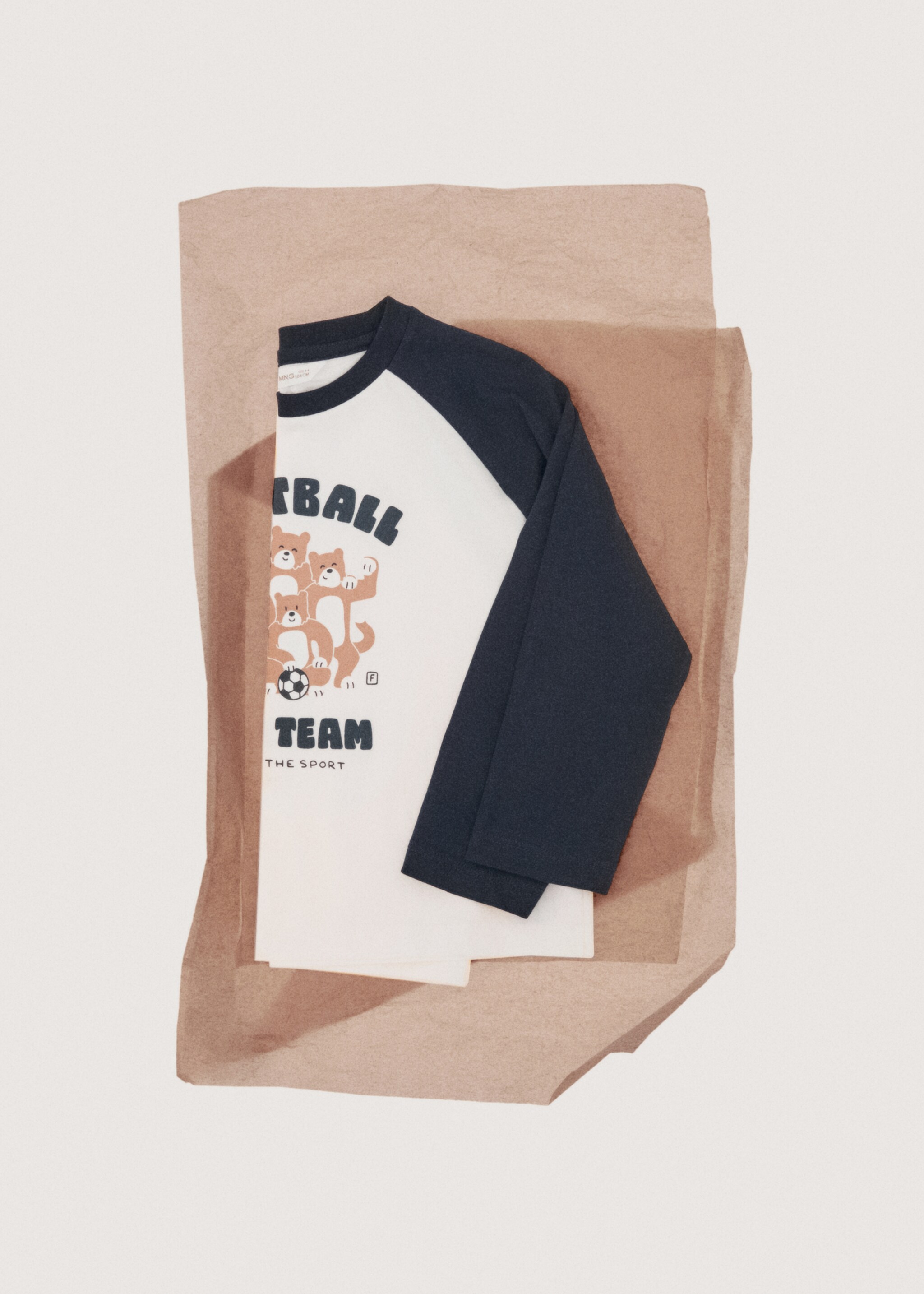 Katoenen T-shirt met print - Detail van het artikel 7, Marineblauw. Ref: 27091260-00.