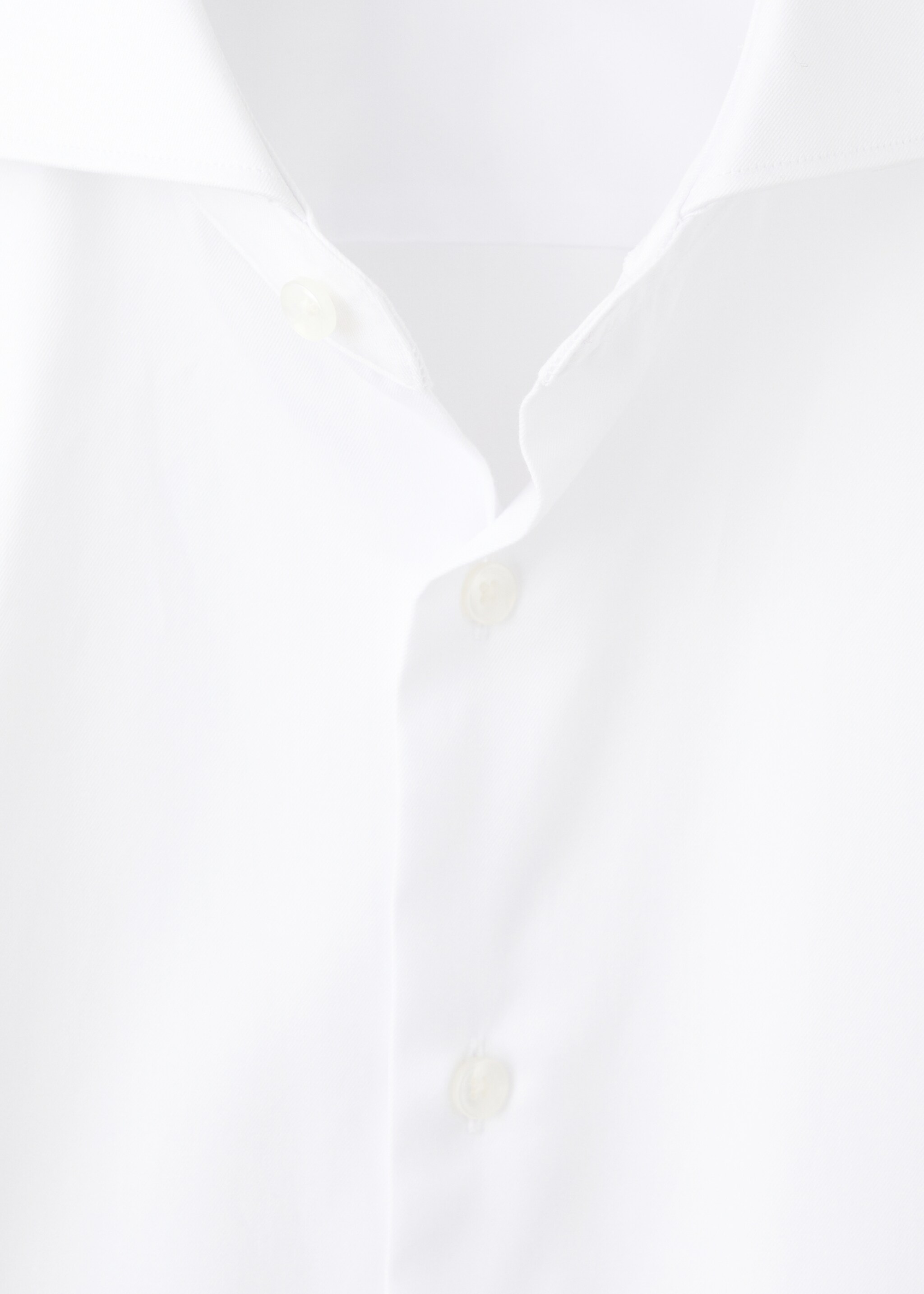 100% cotton dress shirt - Details of the article 8, White. Ref: 27091261-00.