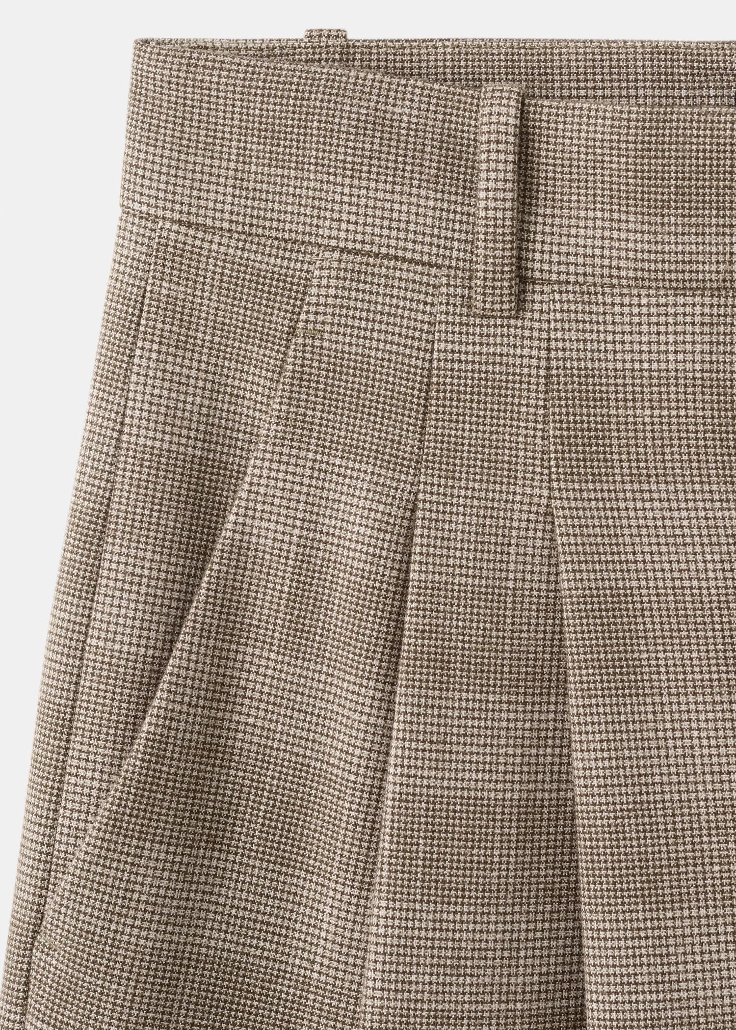 Wide-leg check suit trousers - Details of the article 8