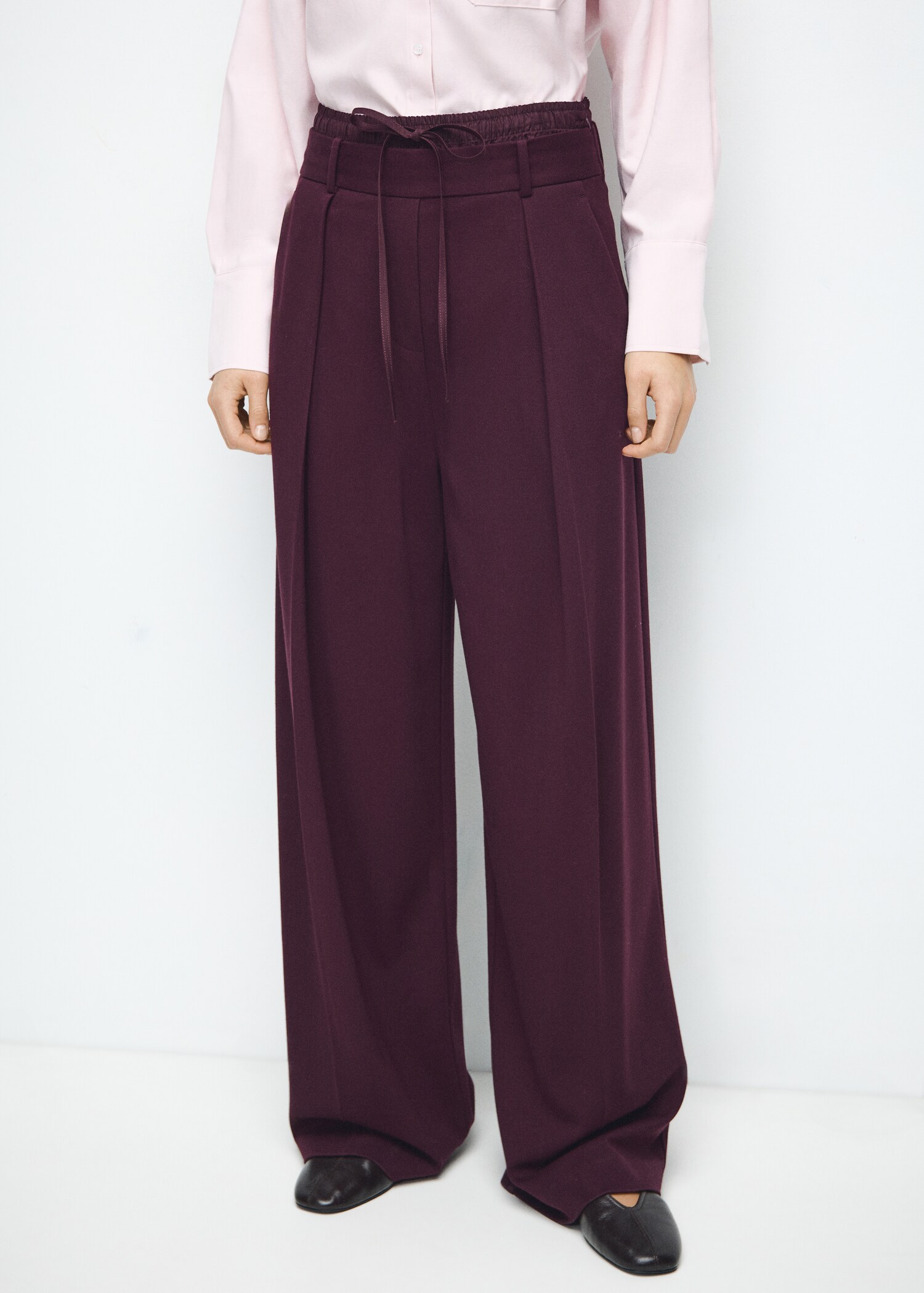 Pantalon droit double taille - Plan moyen