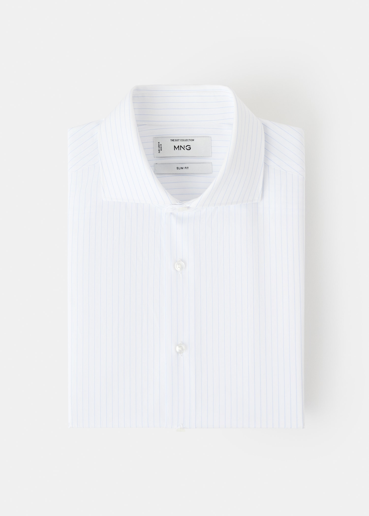 Slim fit cotton striped suit shirt - Details of the article 9