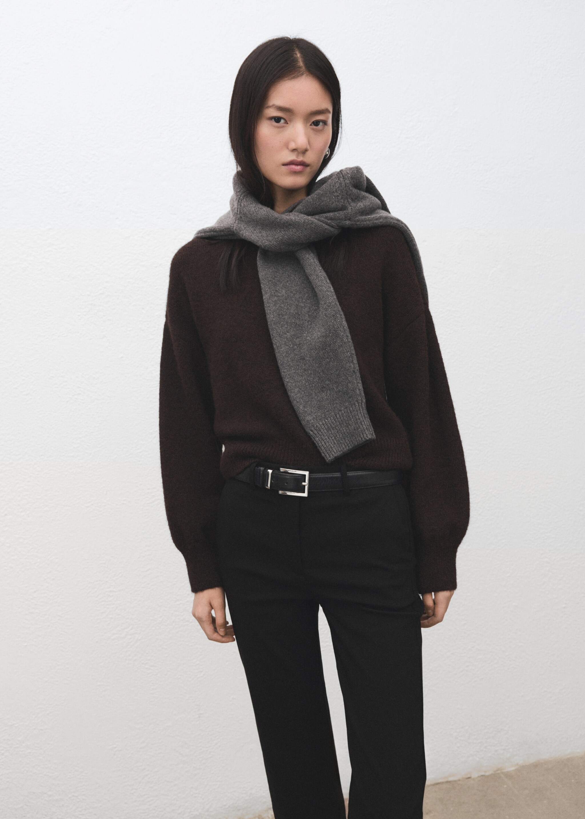 Pantalon droit 7/8 - Détail de l'article 1, Noir. Ref: 27091266-00.