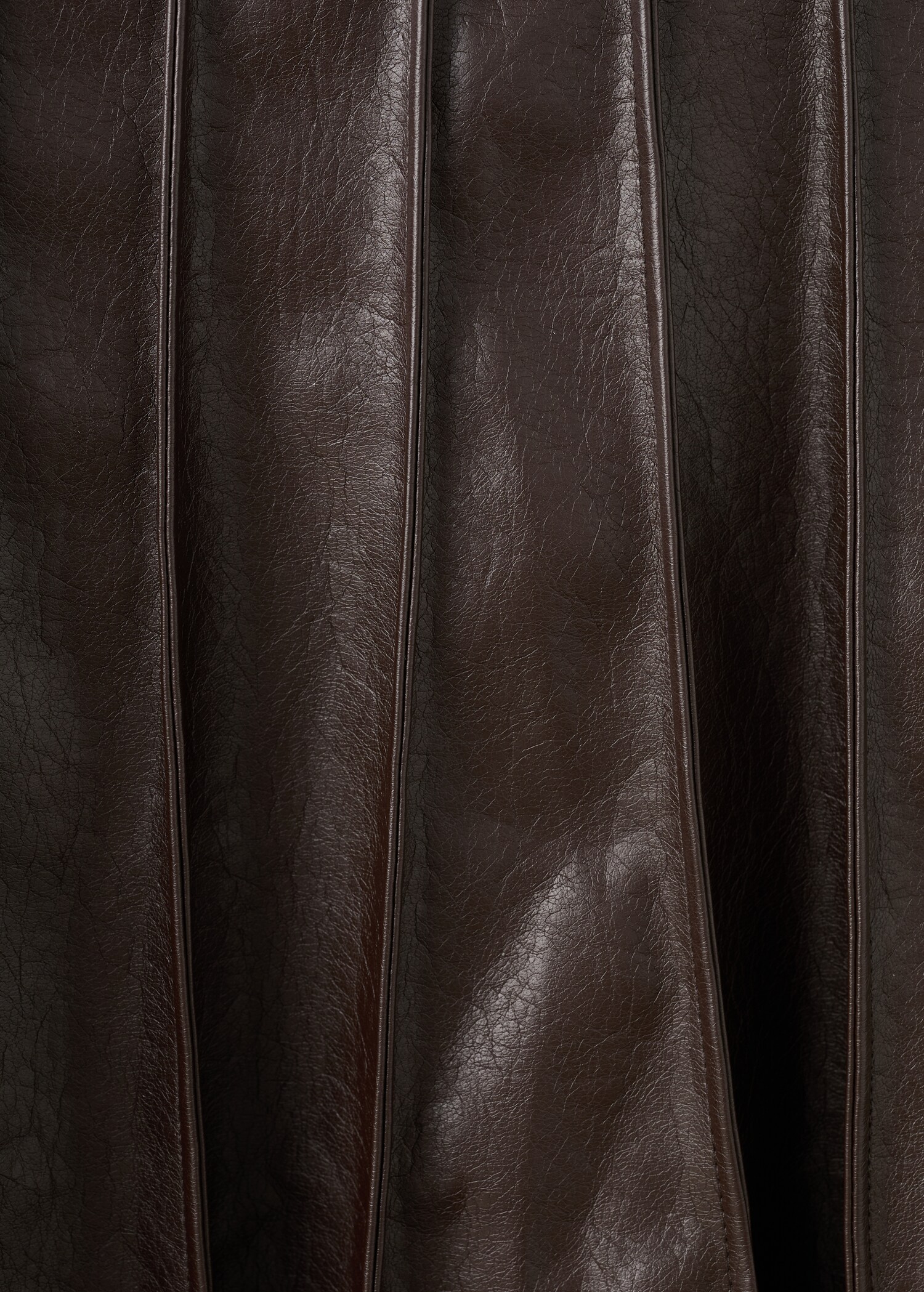Faux leather skirt with godets - Details of the article 0