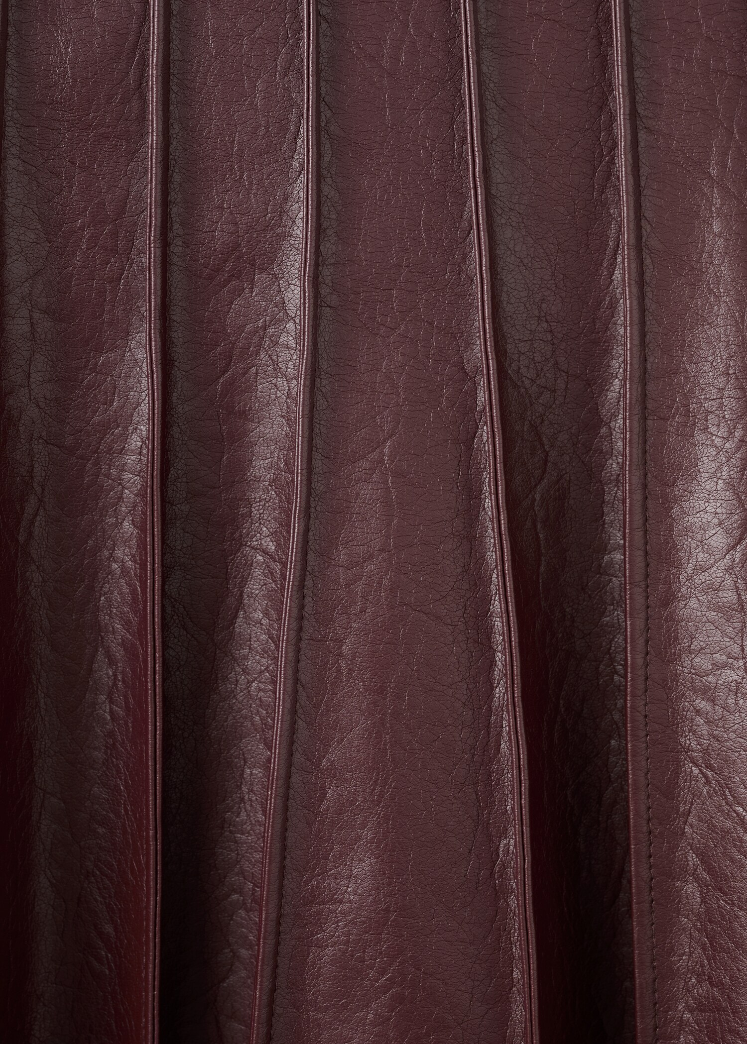 Faux leather skirt with godets - Details of the article 0