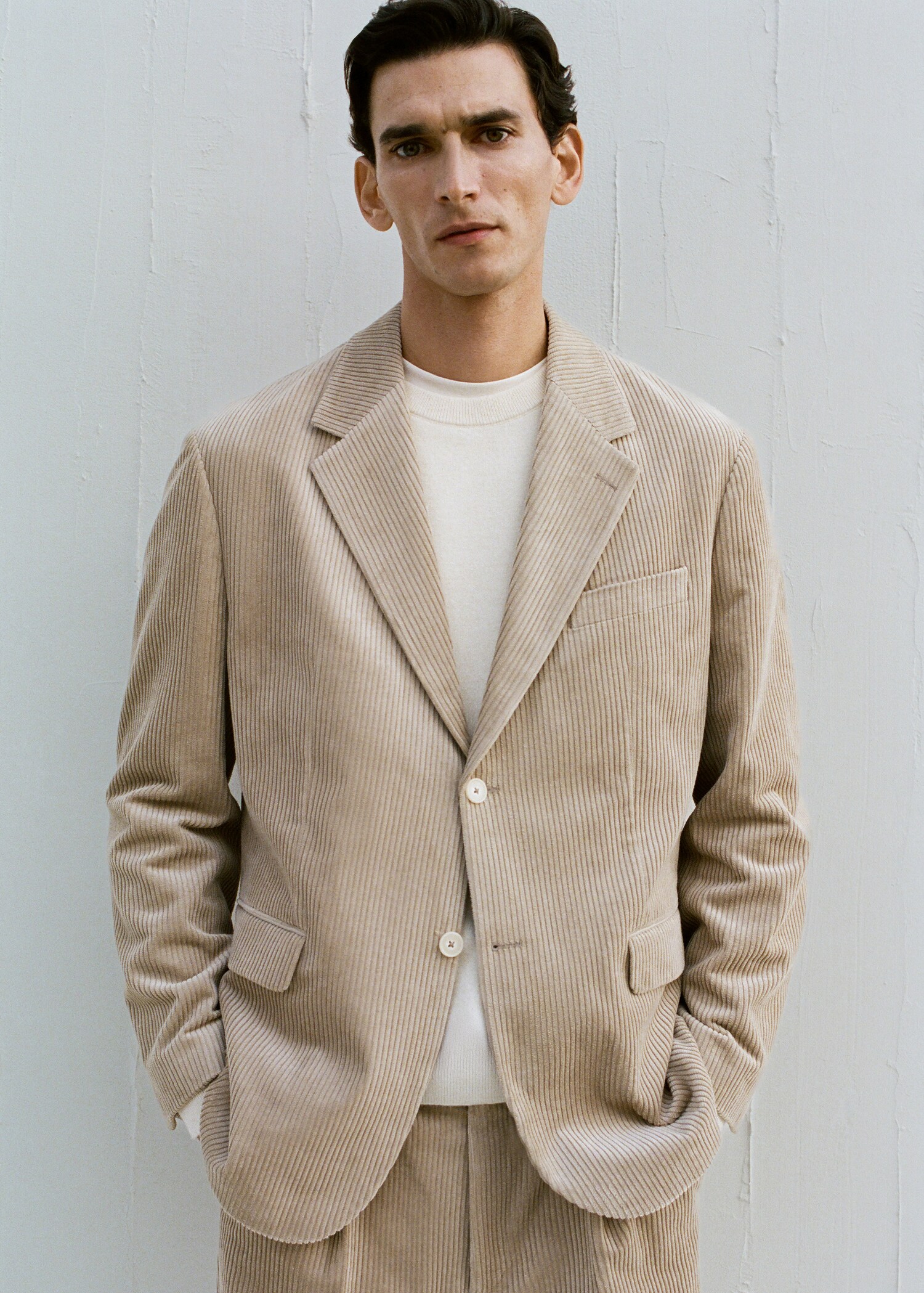 جاكيت كوردروي بقصة عادية (ريجولار فيت) - تفاصيل المنتج 5
