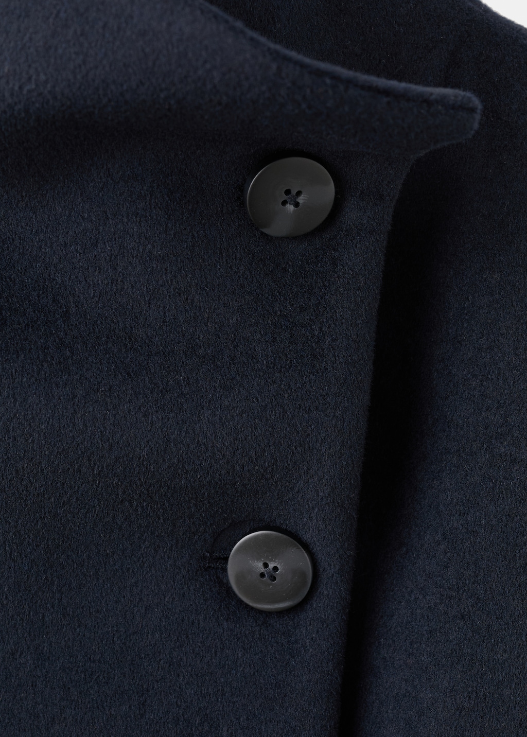 Mango Wool funnel-neck coat