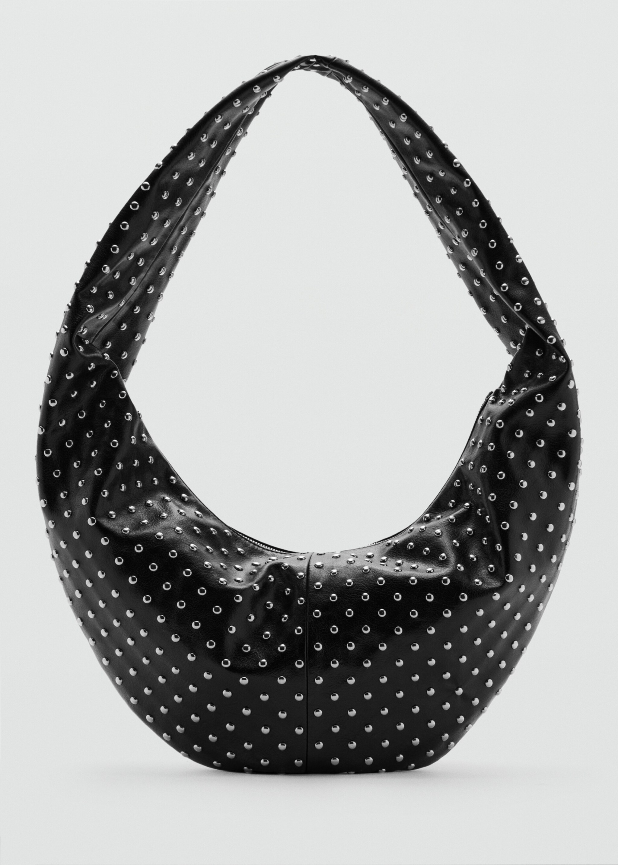 Oval studded shoulder bag - Article without model, Black. Ref: 27091272-00.