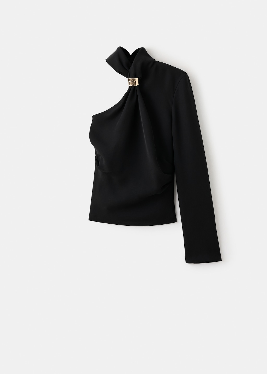 Asymmetrical blouse with metallic detail - image 5