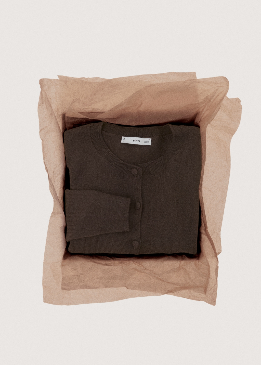 Knitted button cardigan