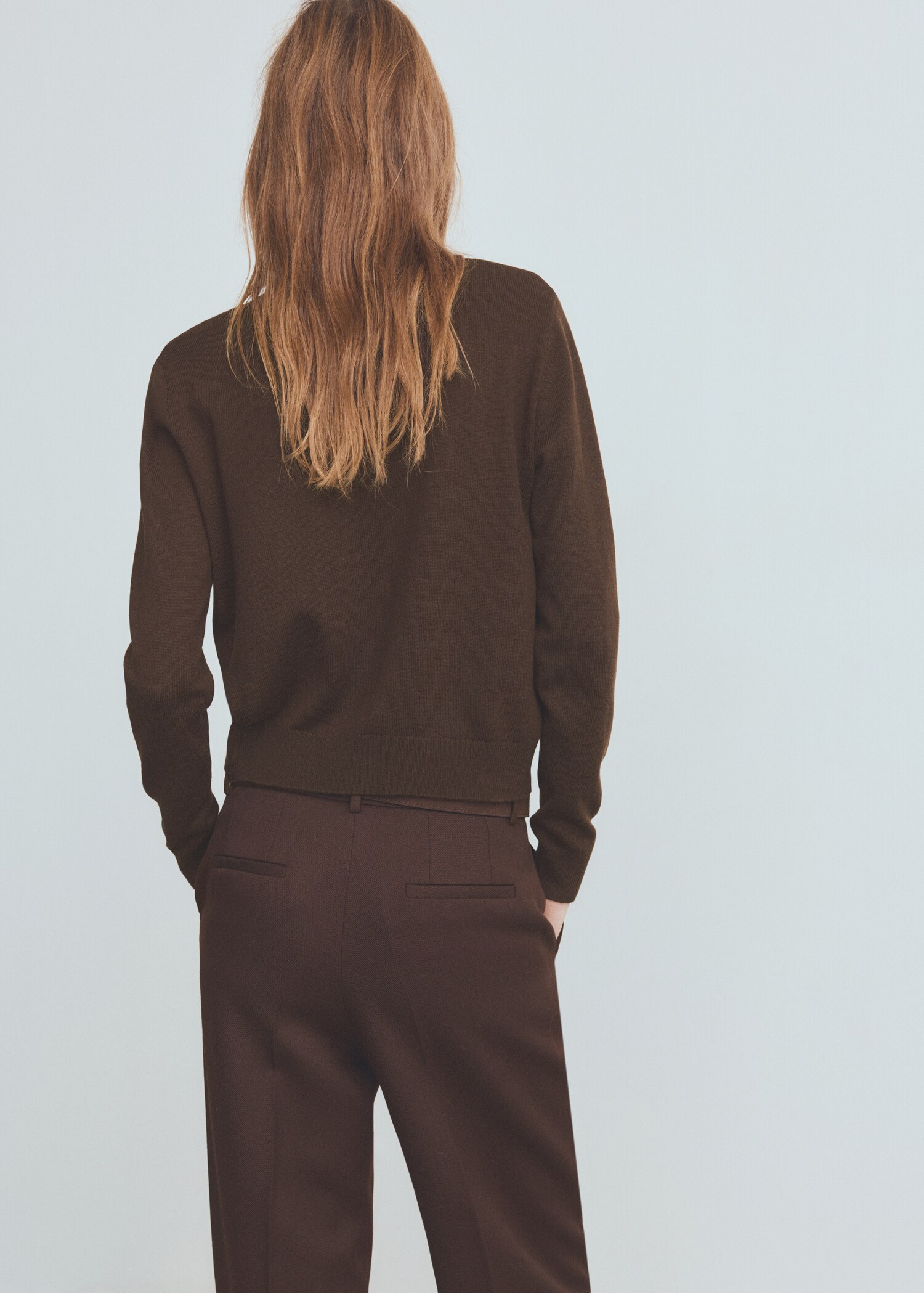 Knitted button cardigan - Reverse of the article