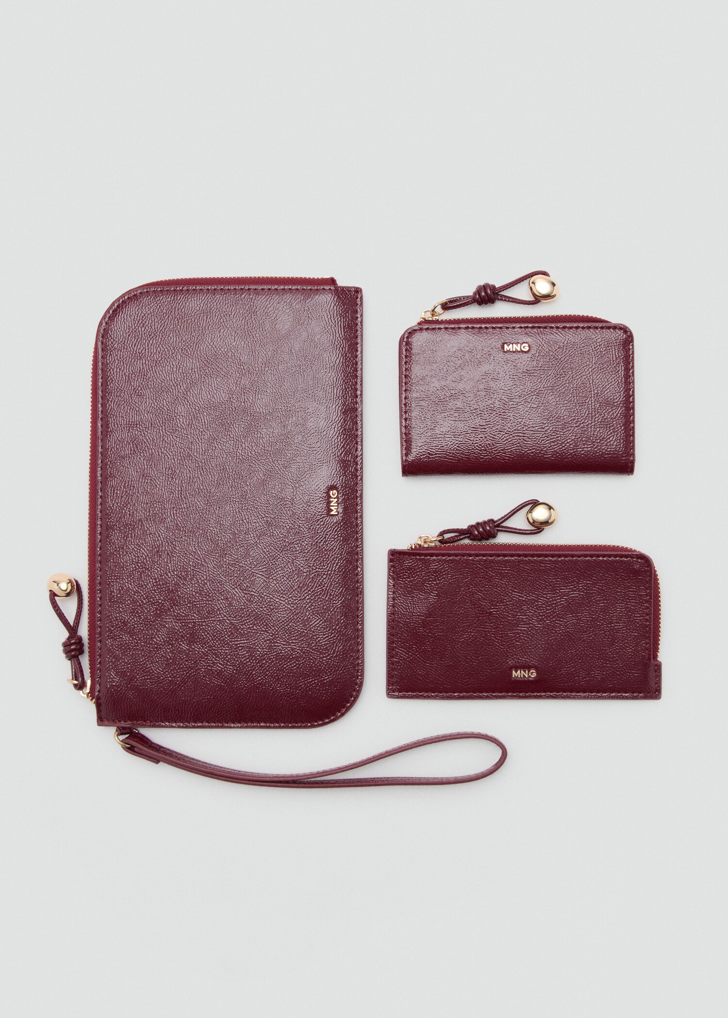 Pochette s efektem oblázkové kůže - Detail zboží 3