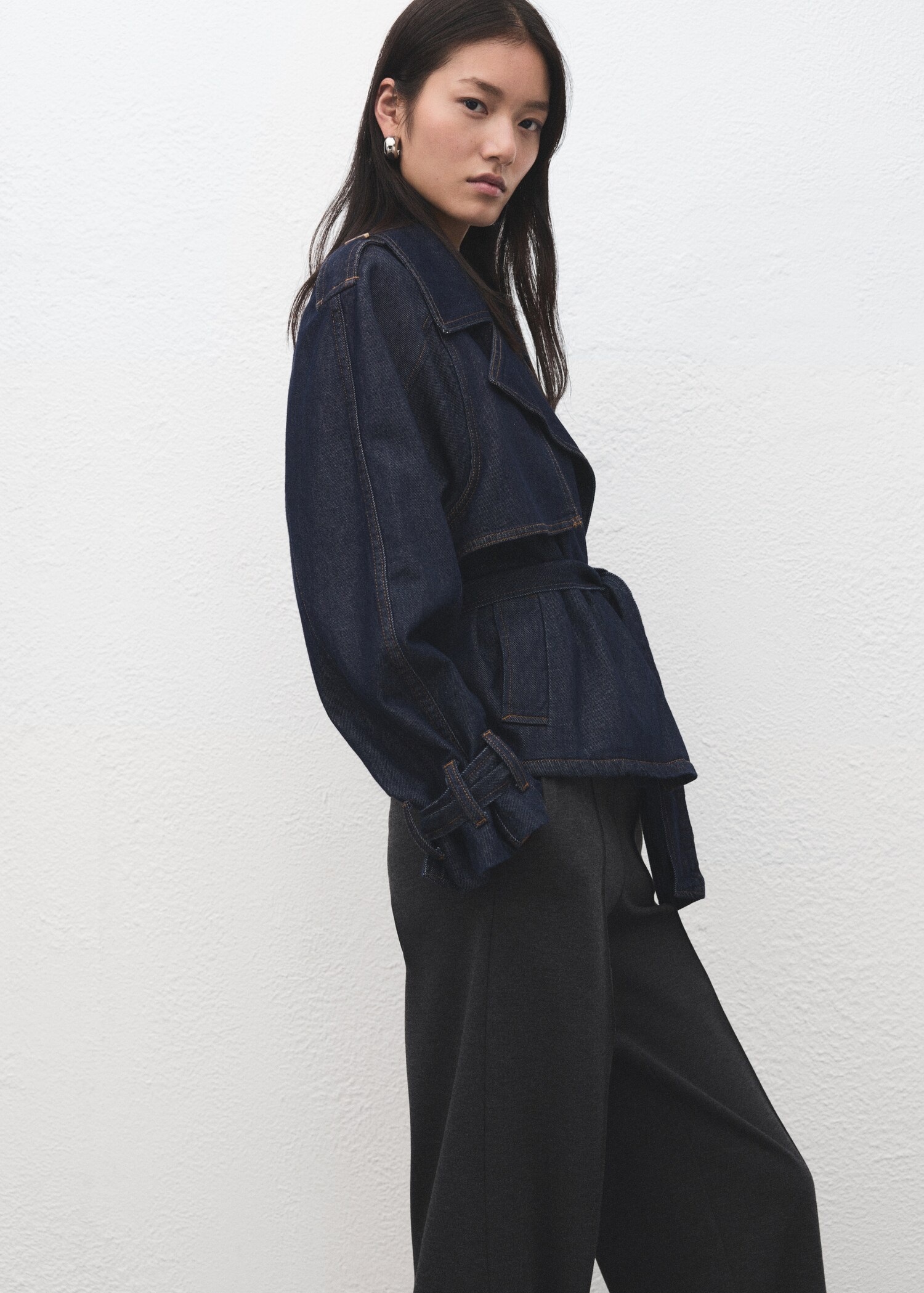 Flecked knitted trousers - Details of the article 2