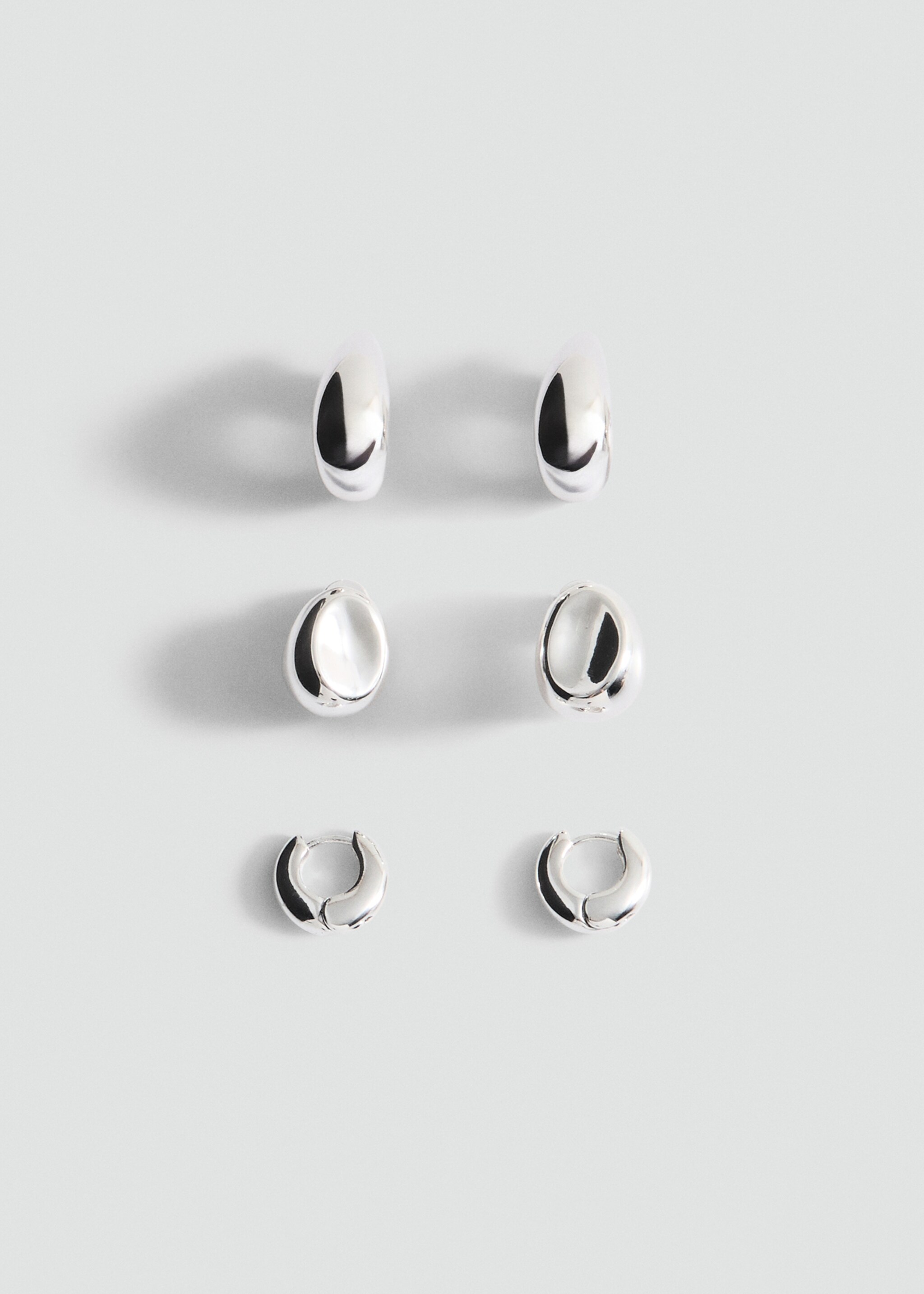 Combined earring set - Article without model, Silver. Ref: 27091277-00.