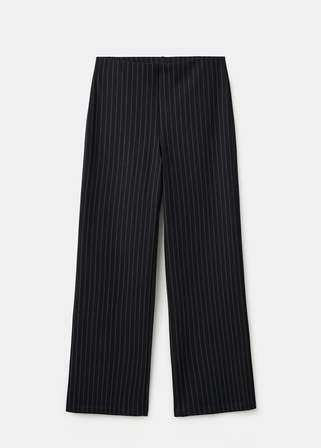 Chalk-stripe straight pants