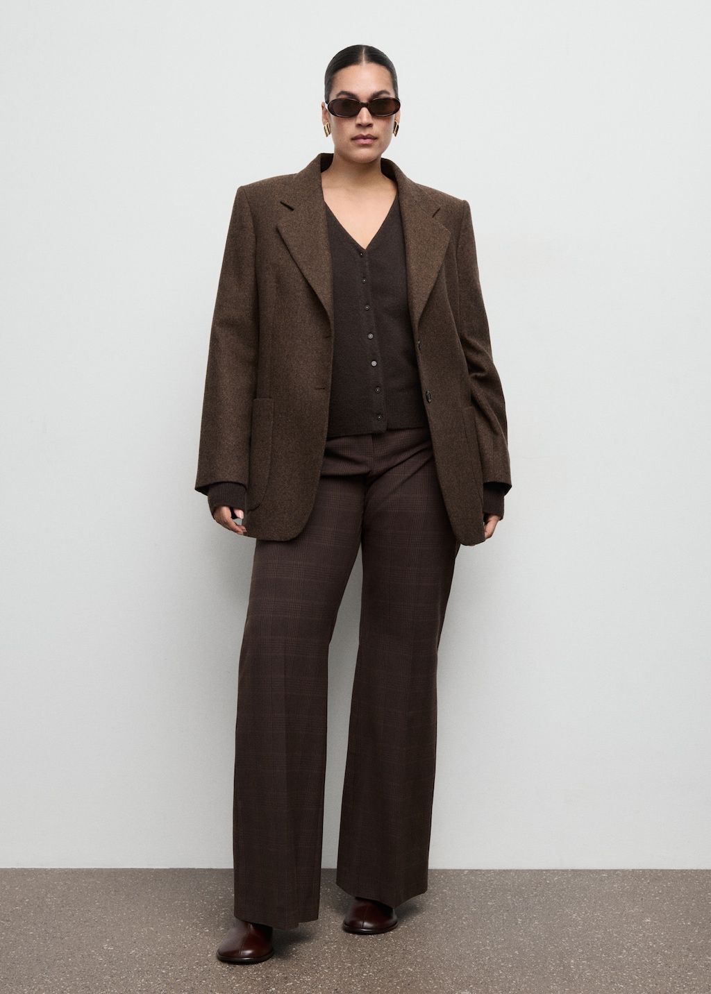 Mango V-neck knitted cardigan