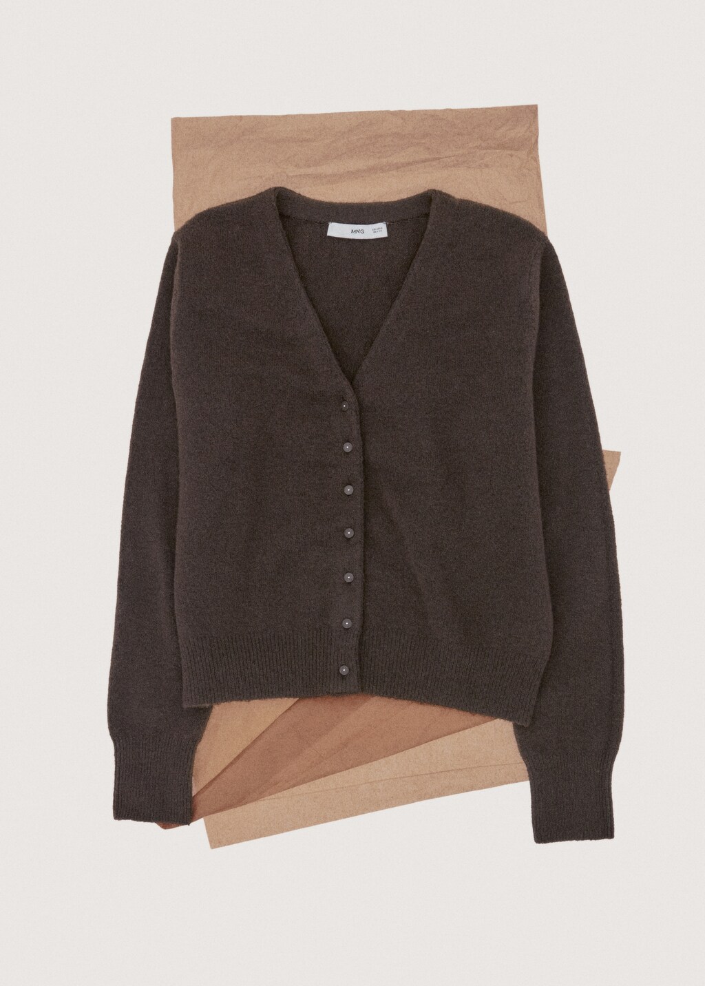 Mango V-neck knitted cardigan