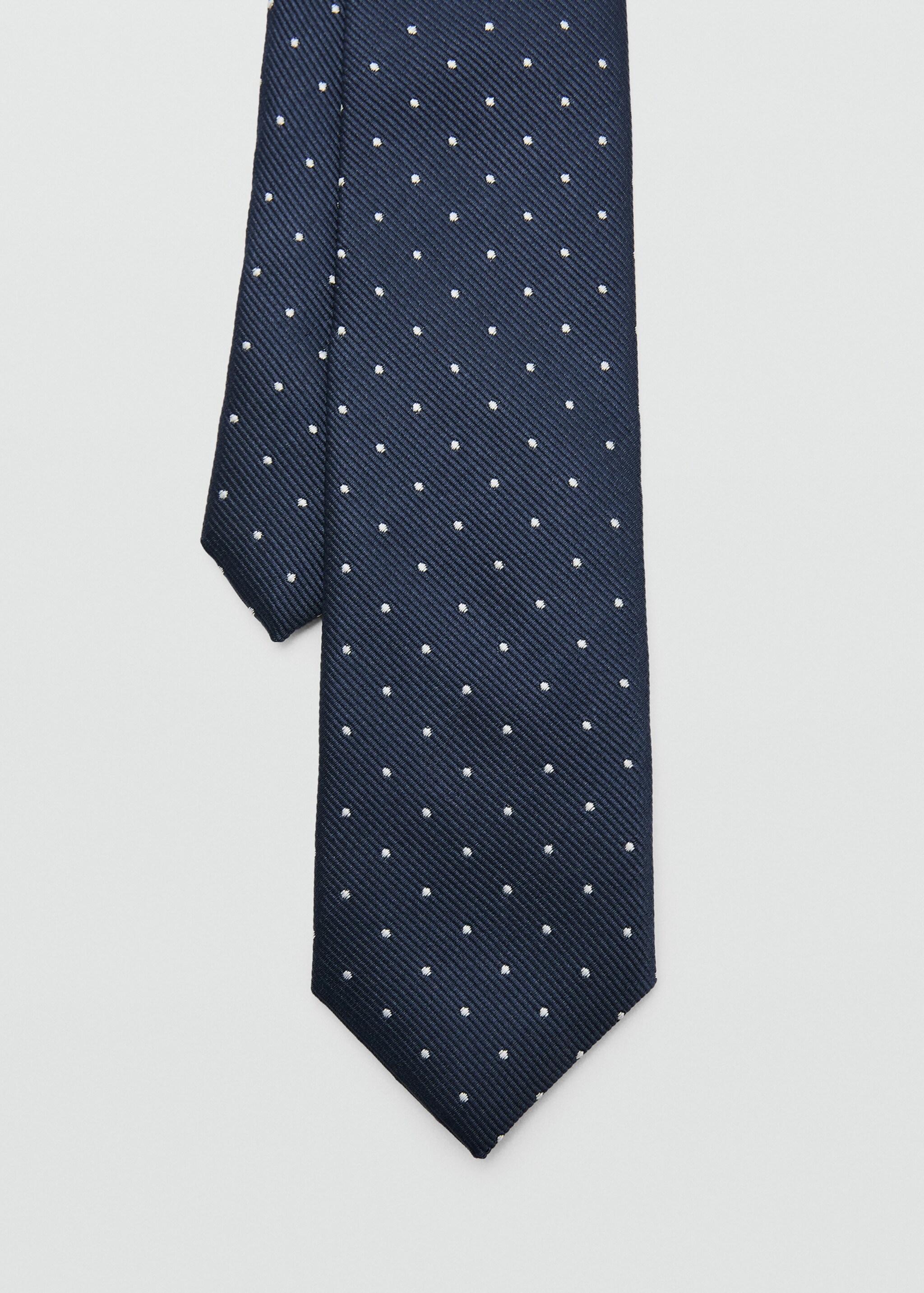 Polka-dot tie - Details of the article 1, Navy. Ref: 27091283-00.