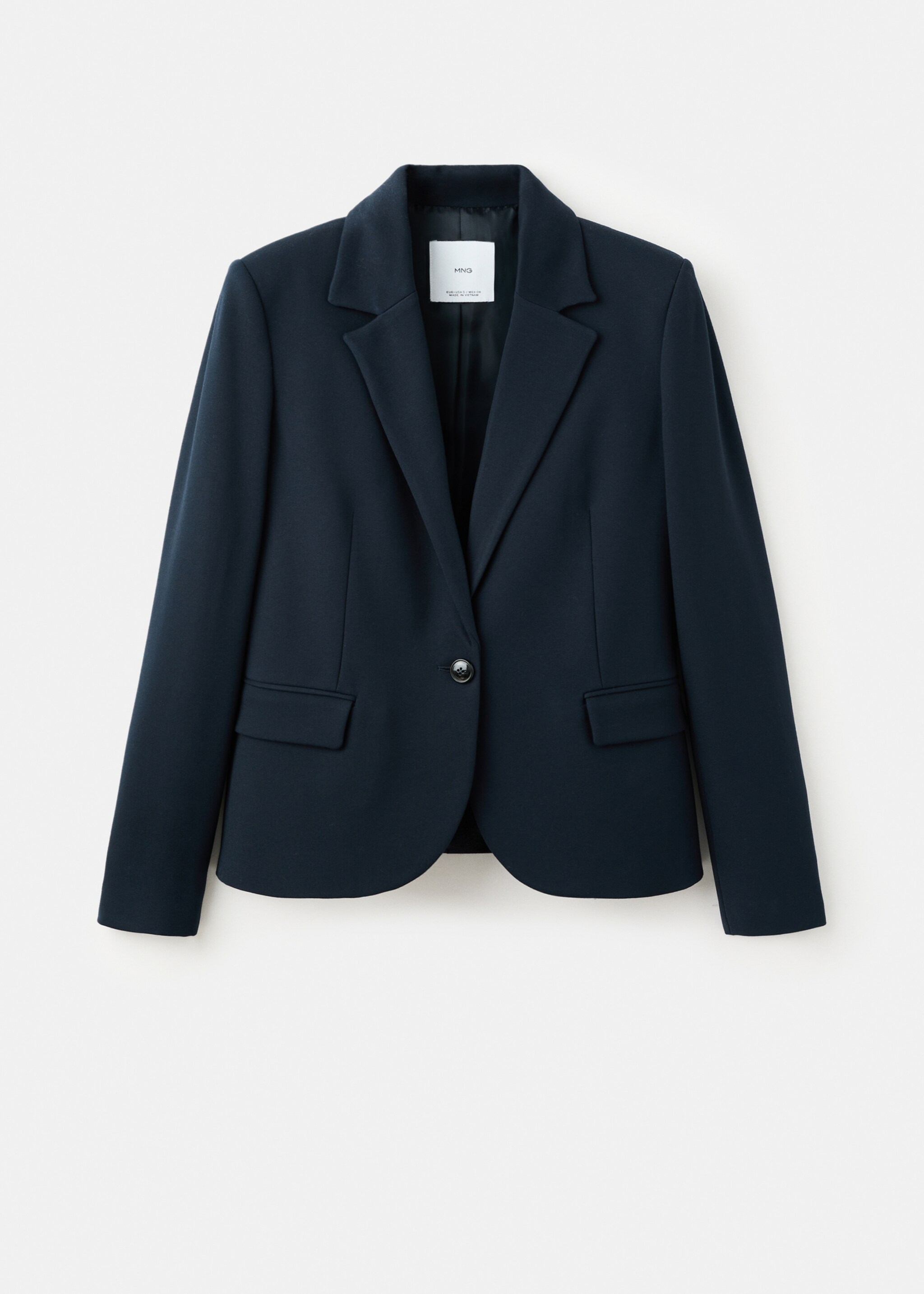 Fitted suit blazer - Article without model, Dark Navy. Ref: 27091285-00.