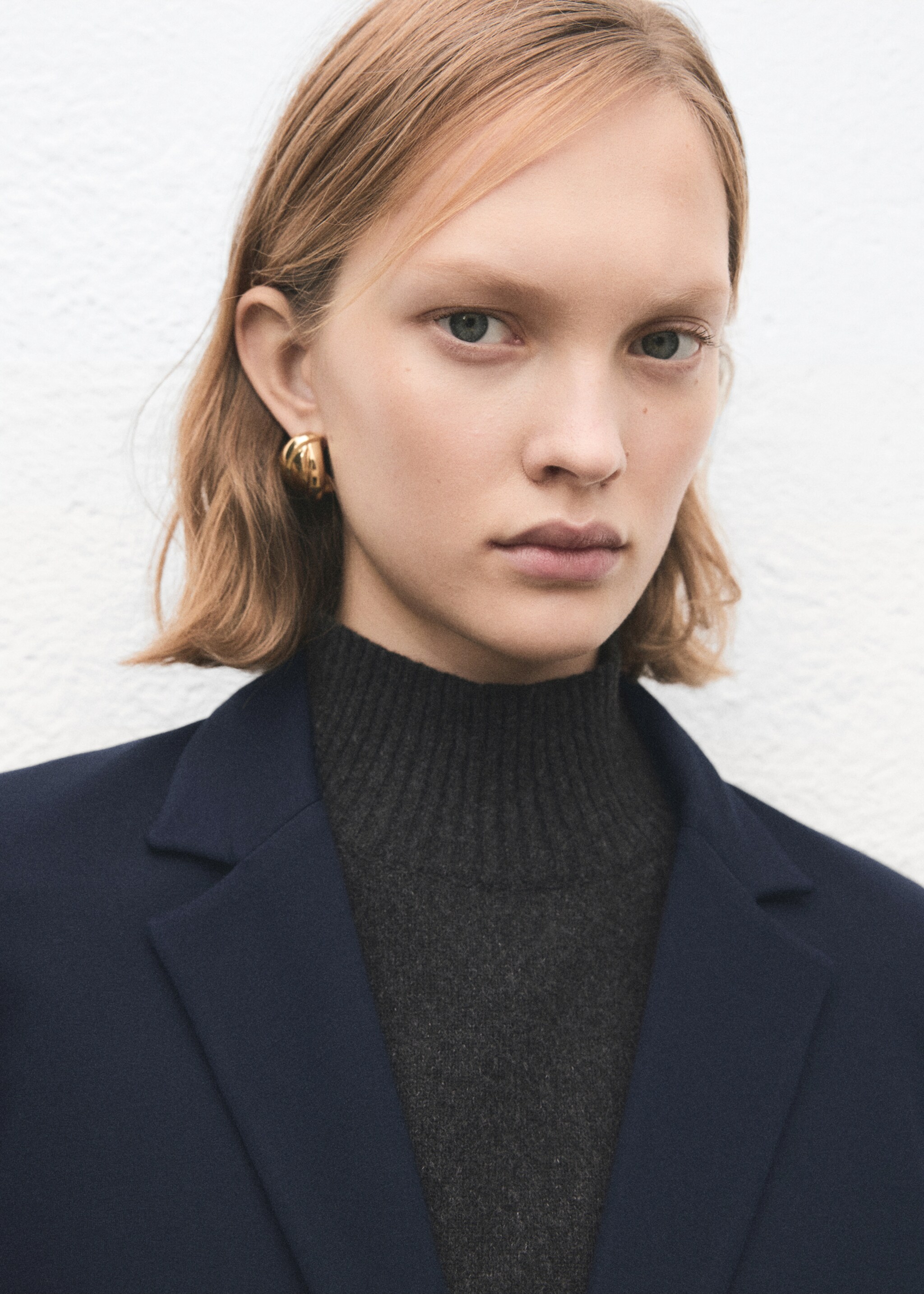 Fitted suit blazer - Details of the article 1, Dark Navy. Ref: 27091285-00.