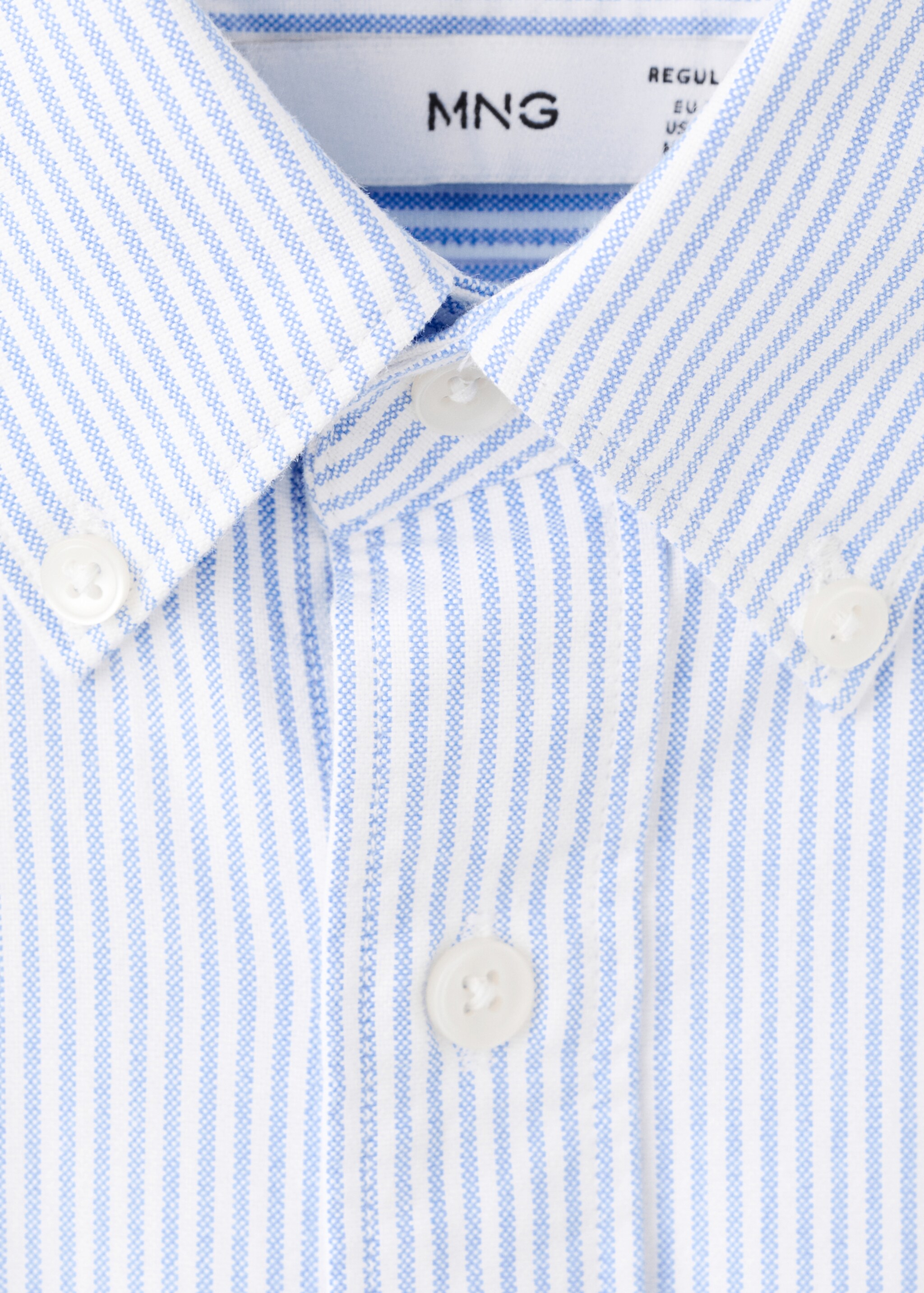 100% cotton kodak striped shirt - Details of the article 8, Sky Blue. Ref: 27091286-00.