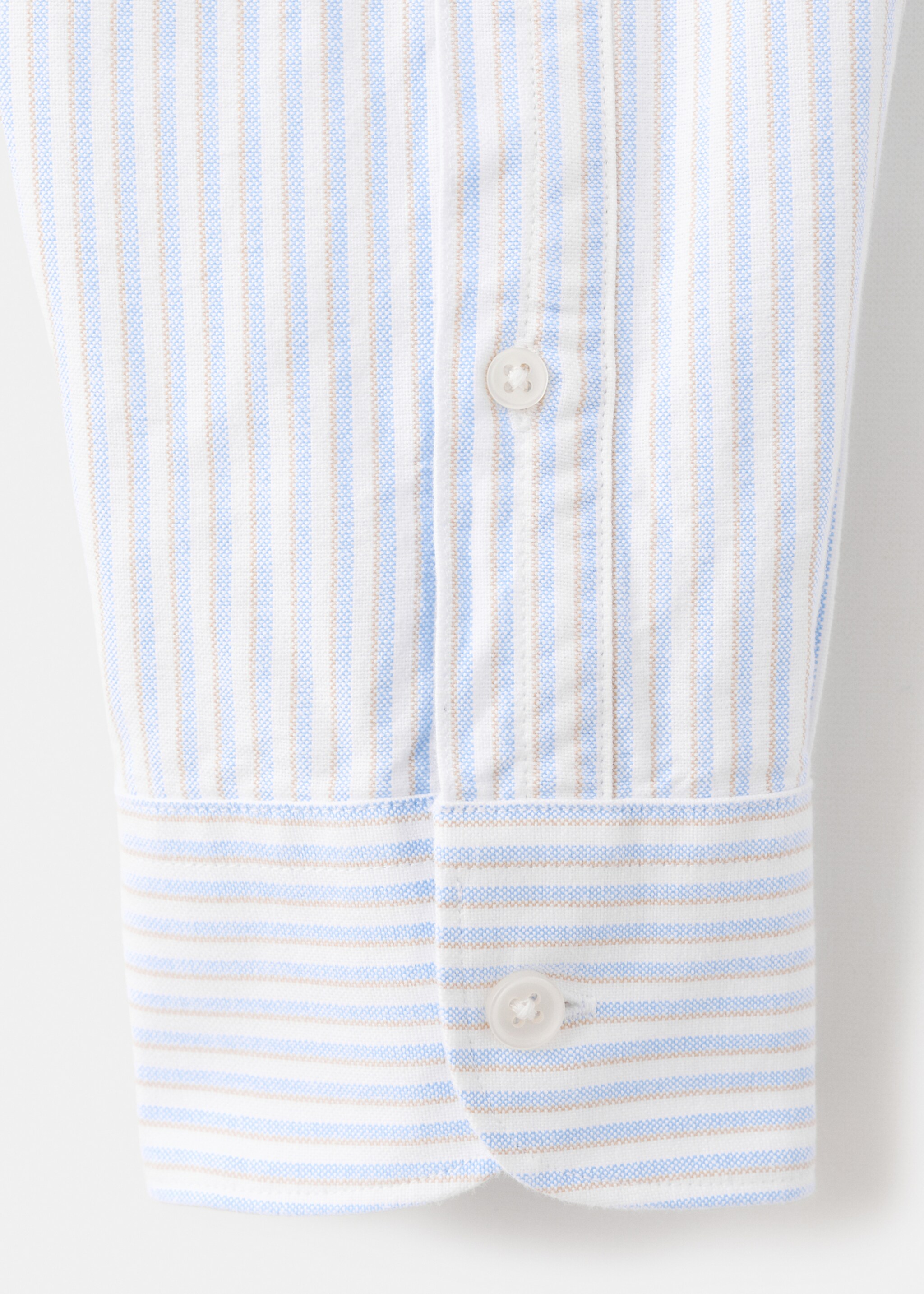 Chemise 100 % coton rayures bicolores - Détail de l'article 0, Bleu. Ref: 27091286-00.