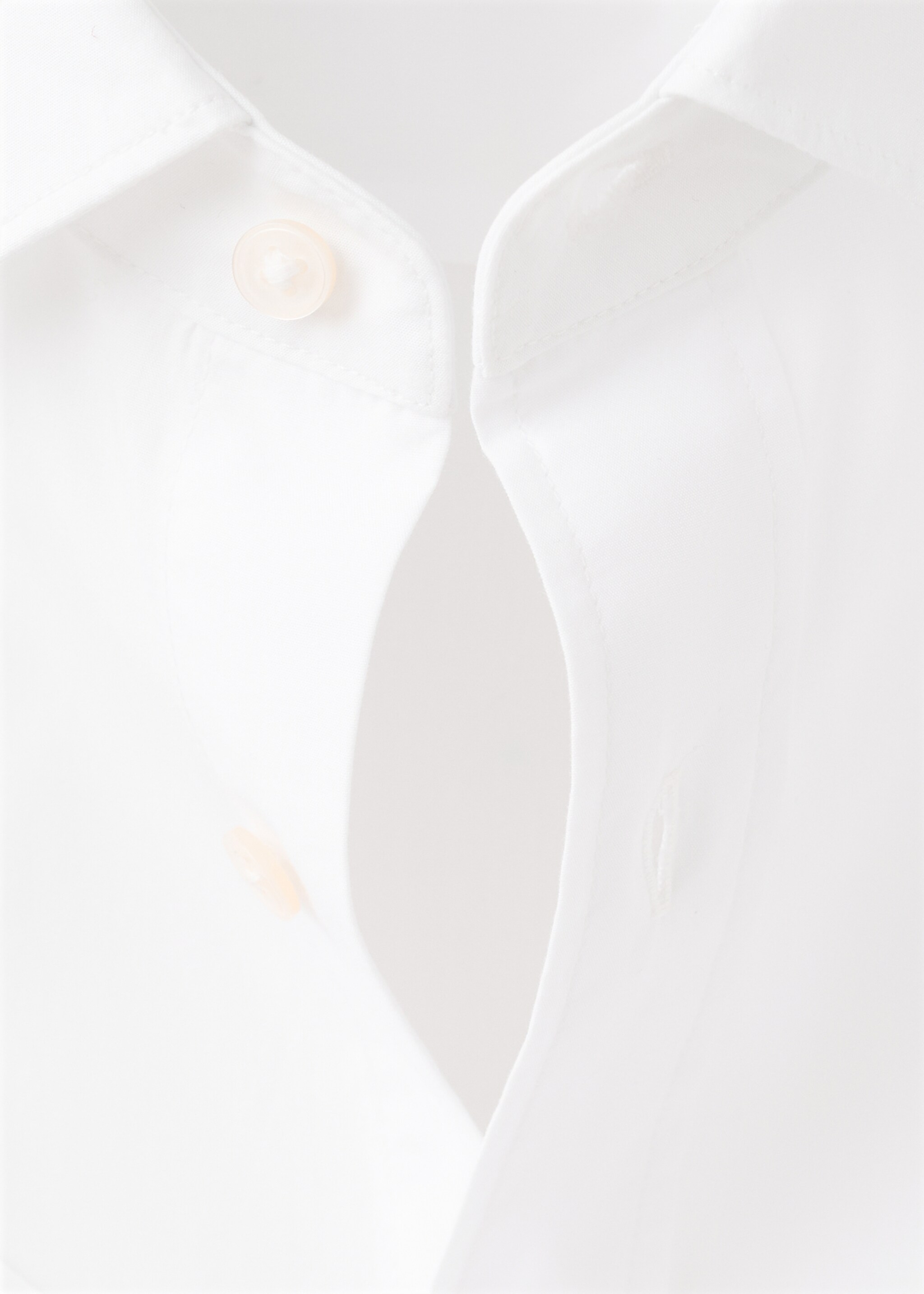 Camisa 100% algodón regular fit - Detalle del artículo 8, Blanco. Ref: 27091290-00.