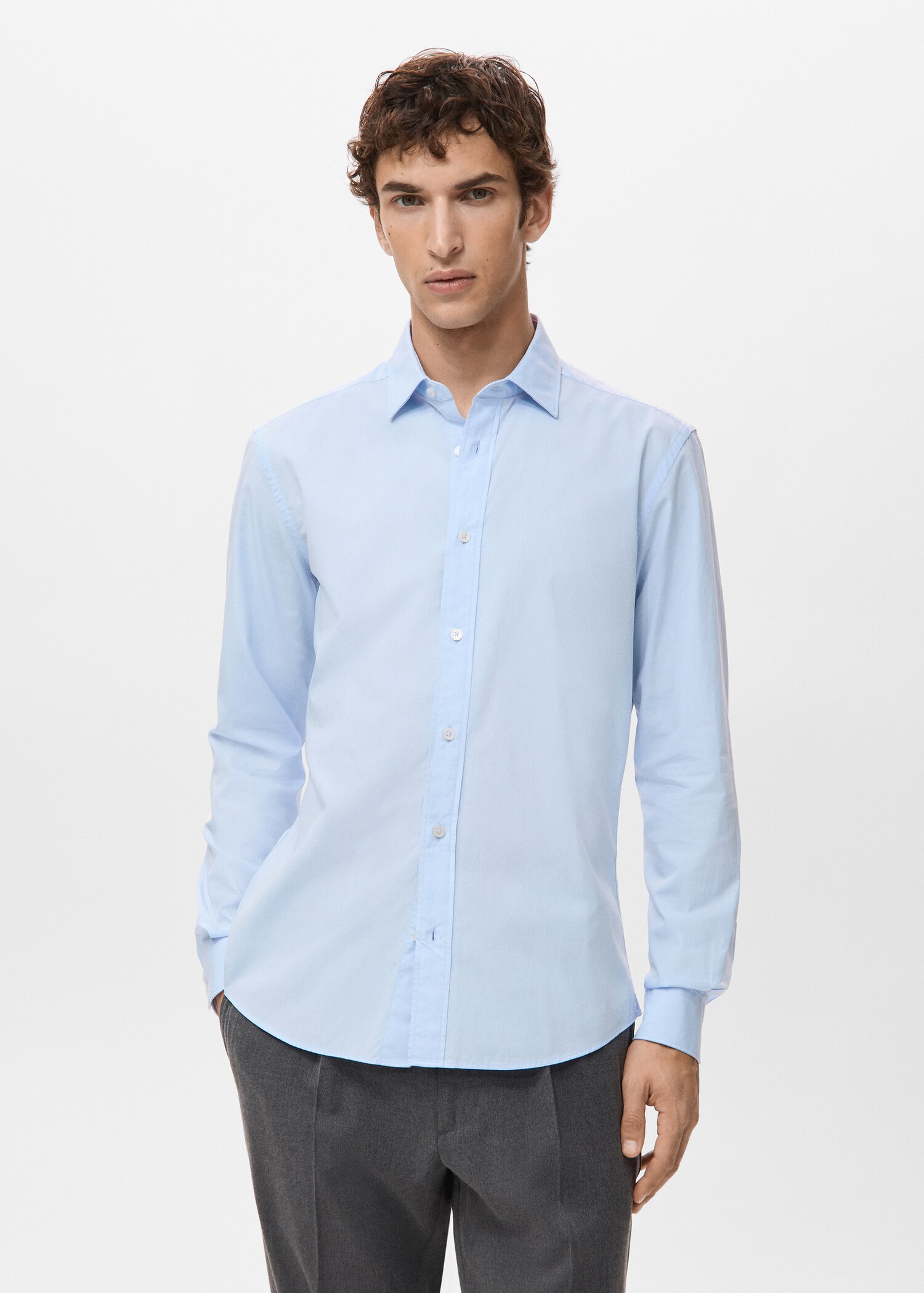 Chemise 100 % coton regular-fit - Plan moyen