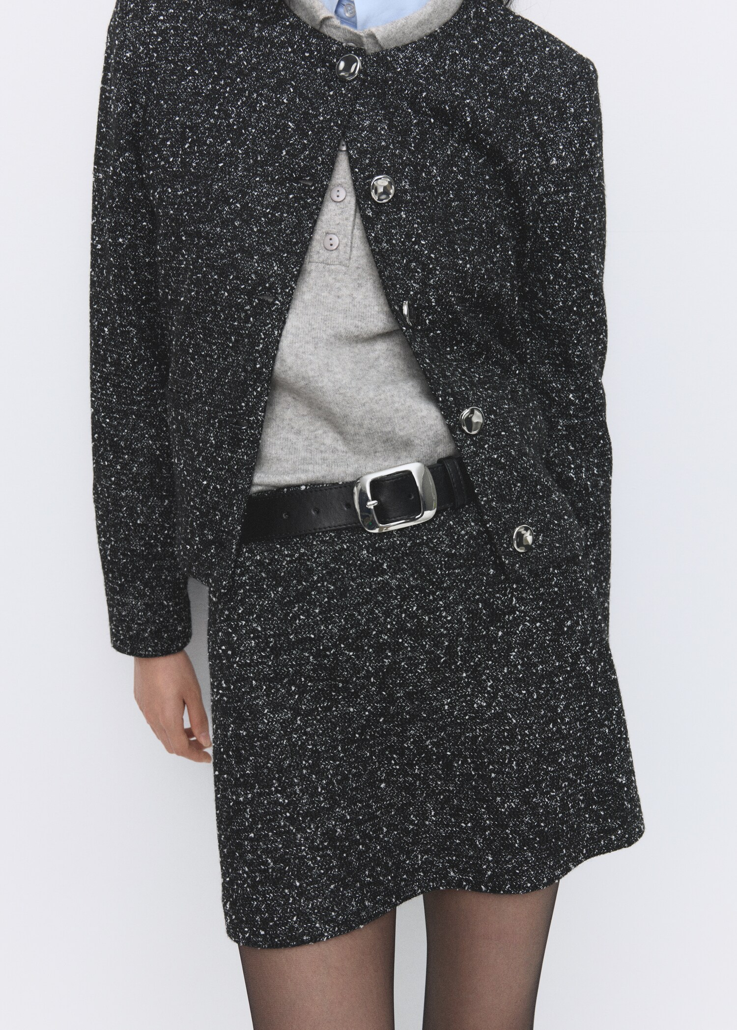 Flecked knit skirt - Details of the article 6