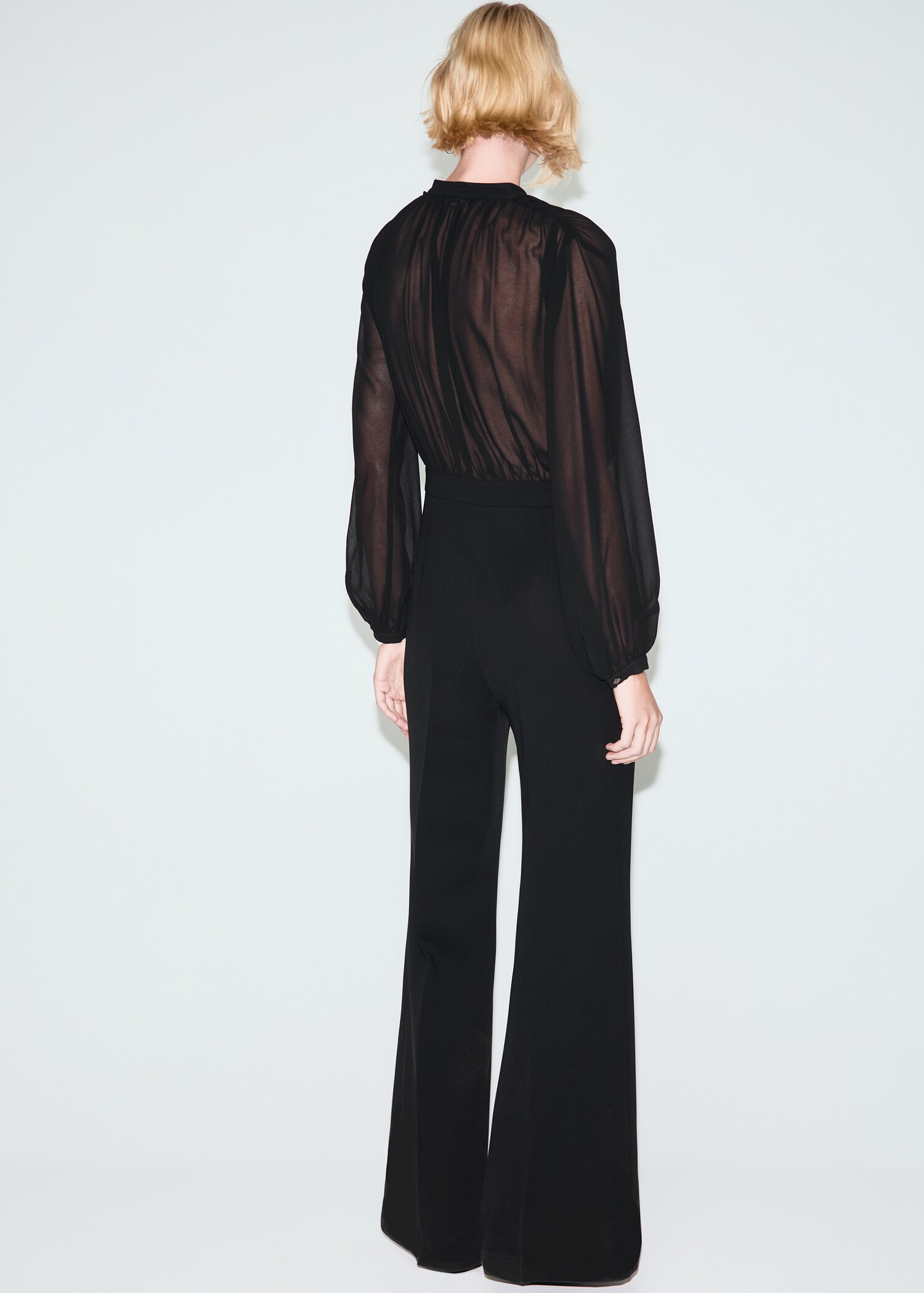 Combined V-neck jumpsuit - Reverse of the article
