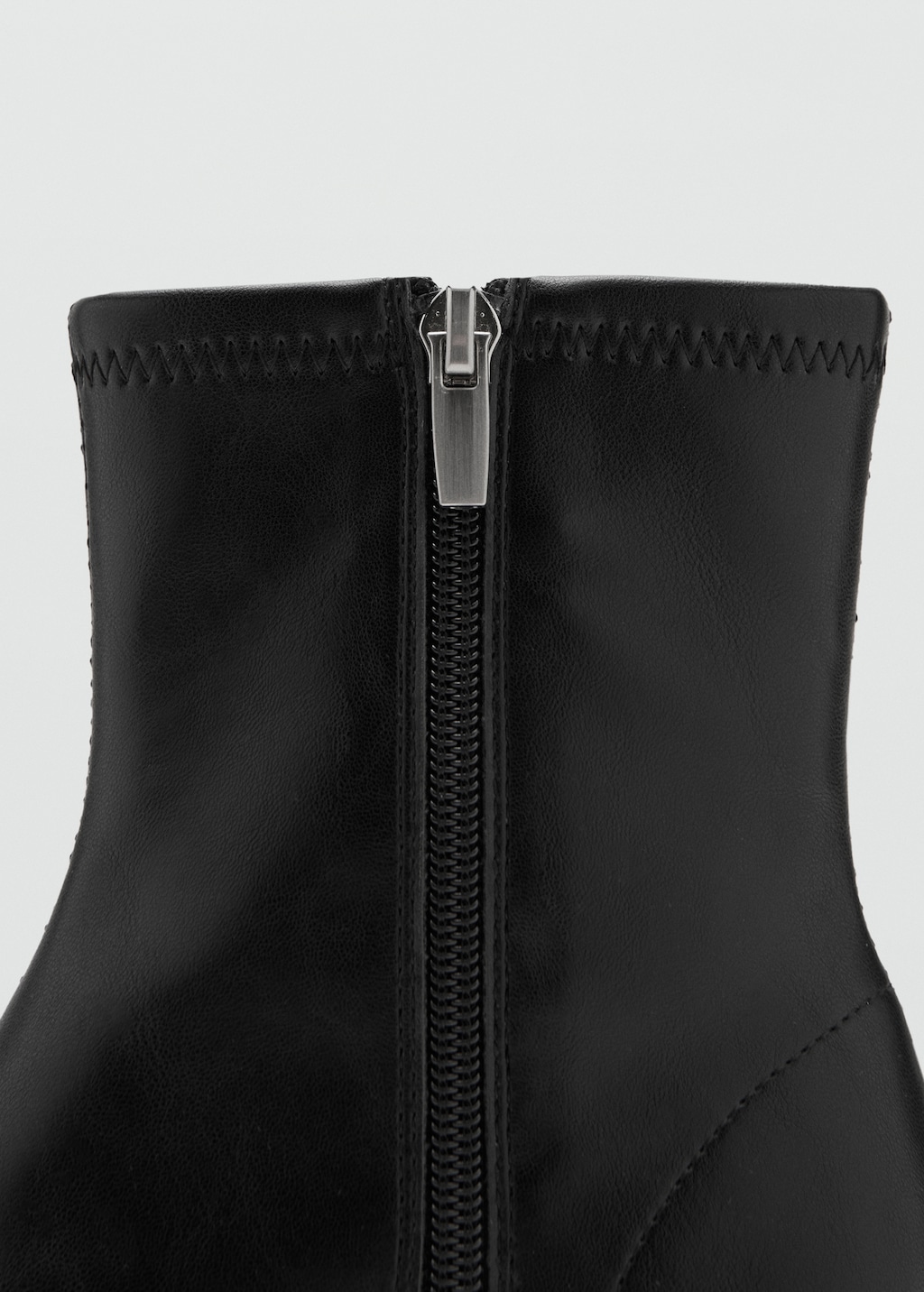 Mango Round-toe block-heel ankle boots