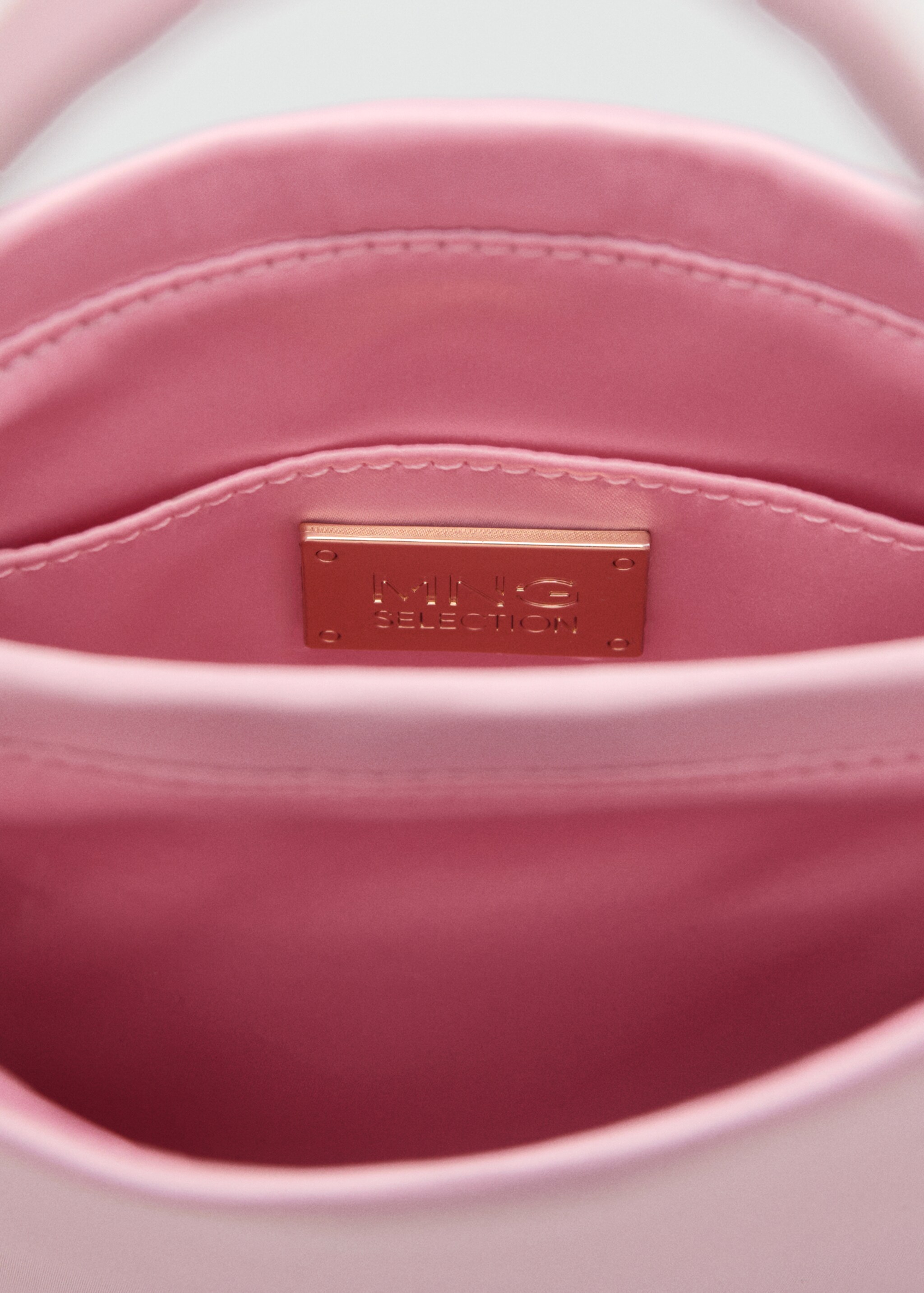 Mini shopper bag - Details of the article 3, Light Pink. Ref: 27091298-00.