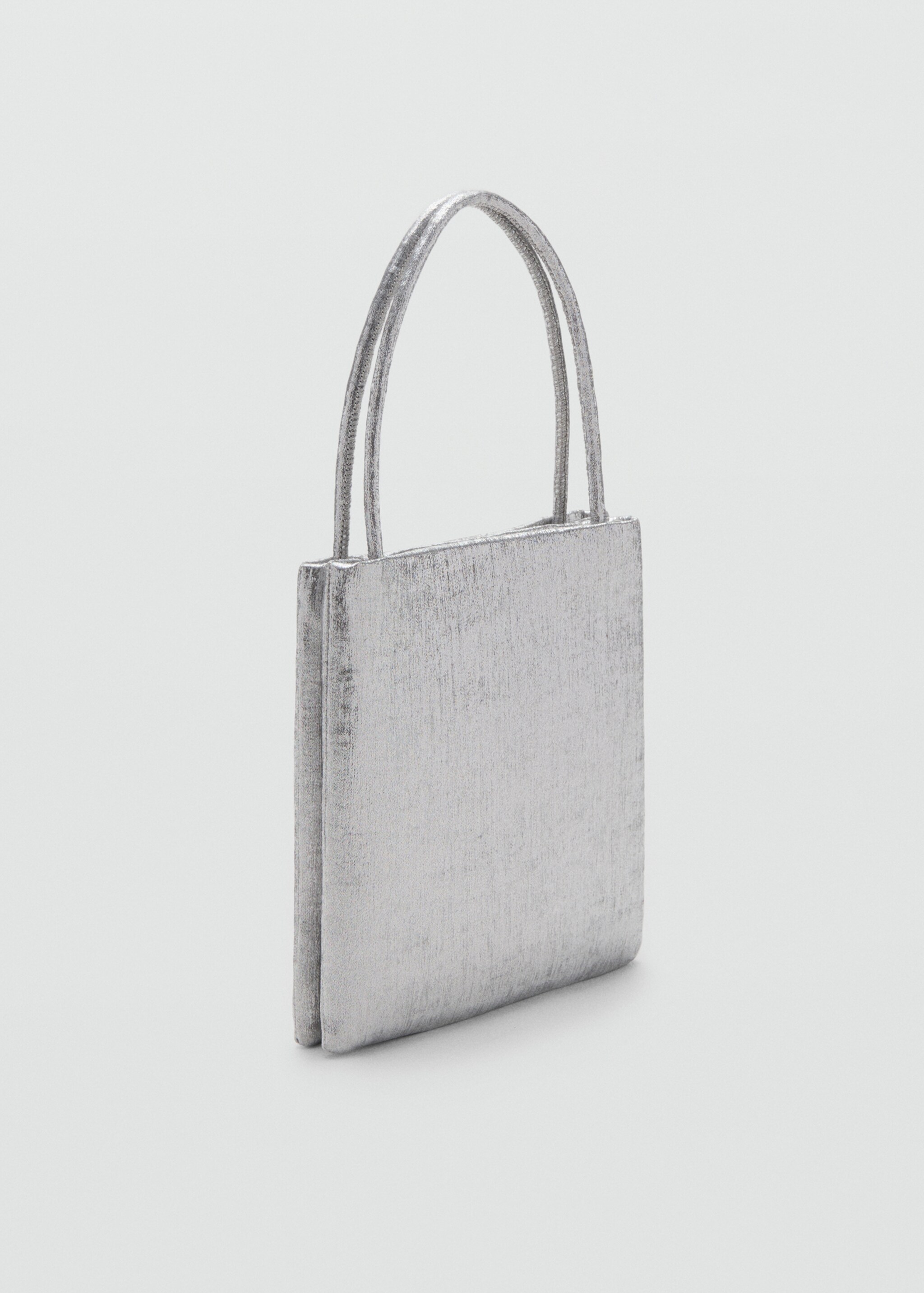 Mini shopper bag - Medium plane, Silver. Ref: 27091298-00.